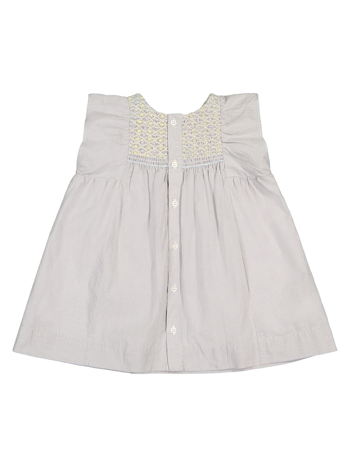 Bonpoint Kids dress Cadelili Grey in Grey 6902519162-5.jpg | NICKIS.com