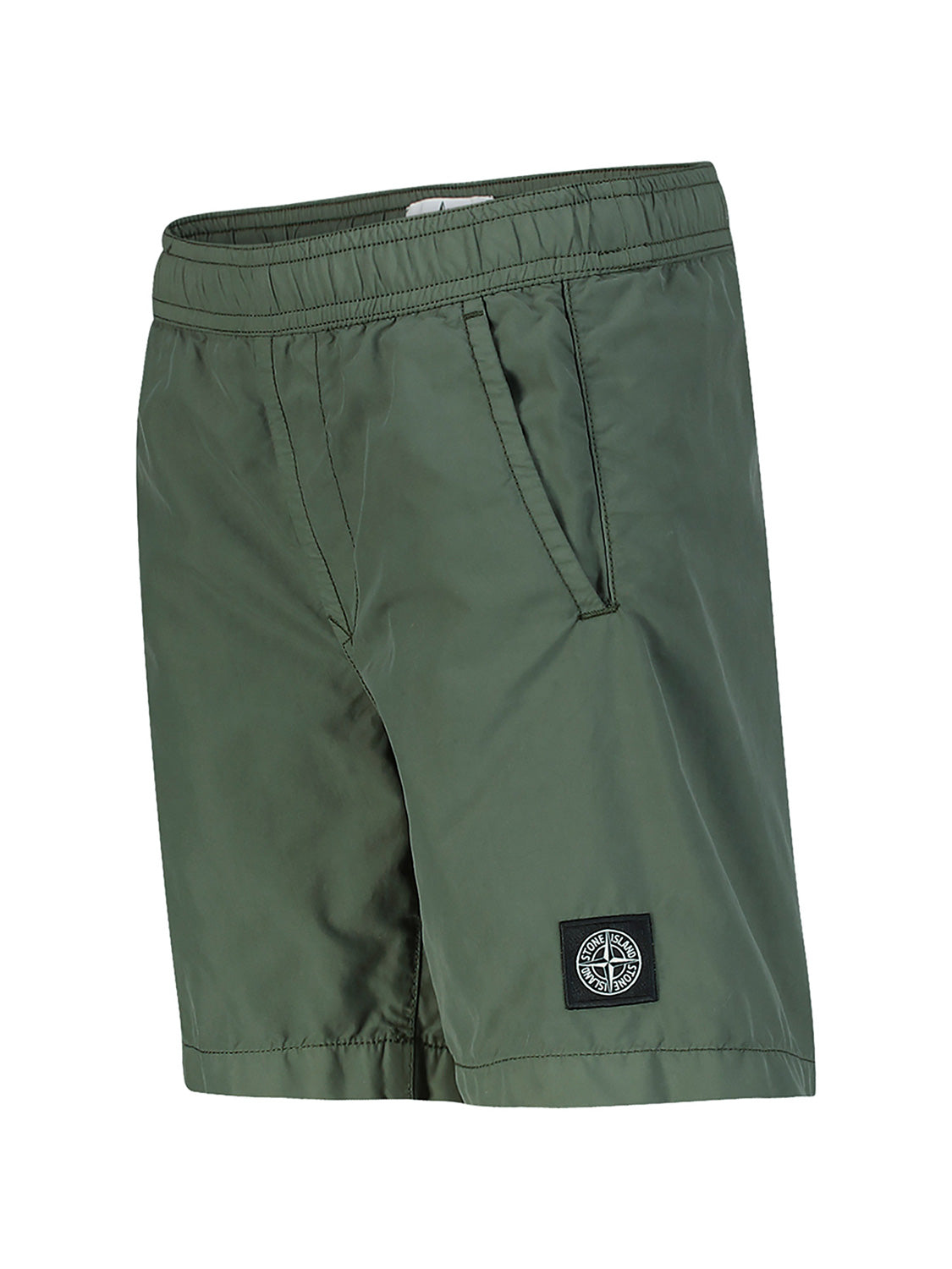 STONE ISLAND JUNIOR Kids swim shorts Olive Green in Olive Green 6902592371-4.jpg | NICKIS.com