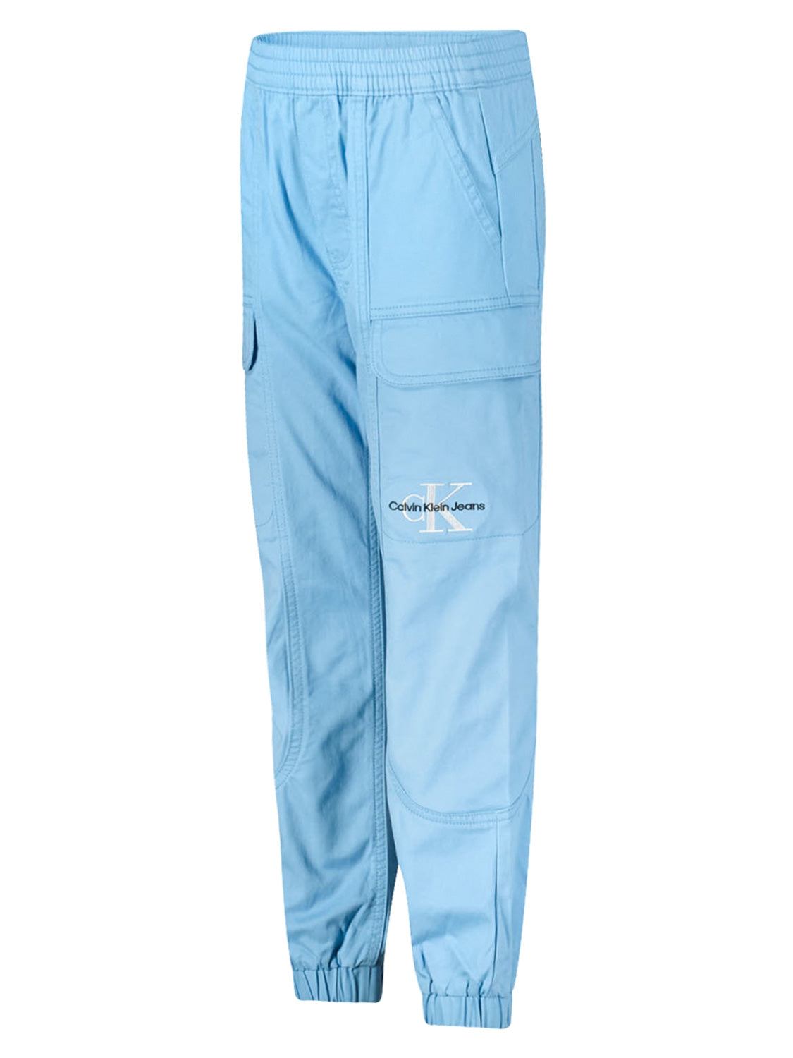 Calvin Klein Kids Cargo Trousers Sateen Cargo Pants Blue in Blue 6902606058-4.jpg | NICKIS.com