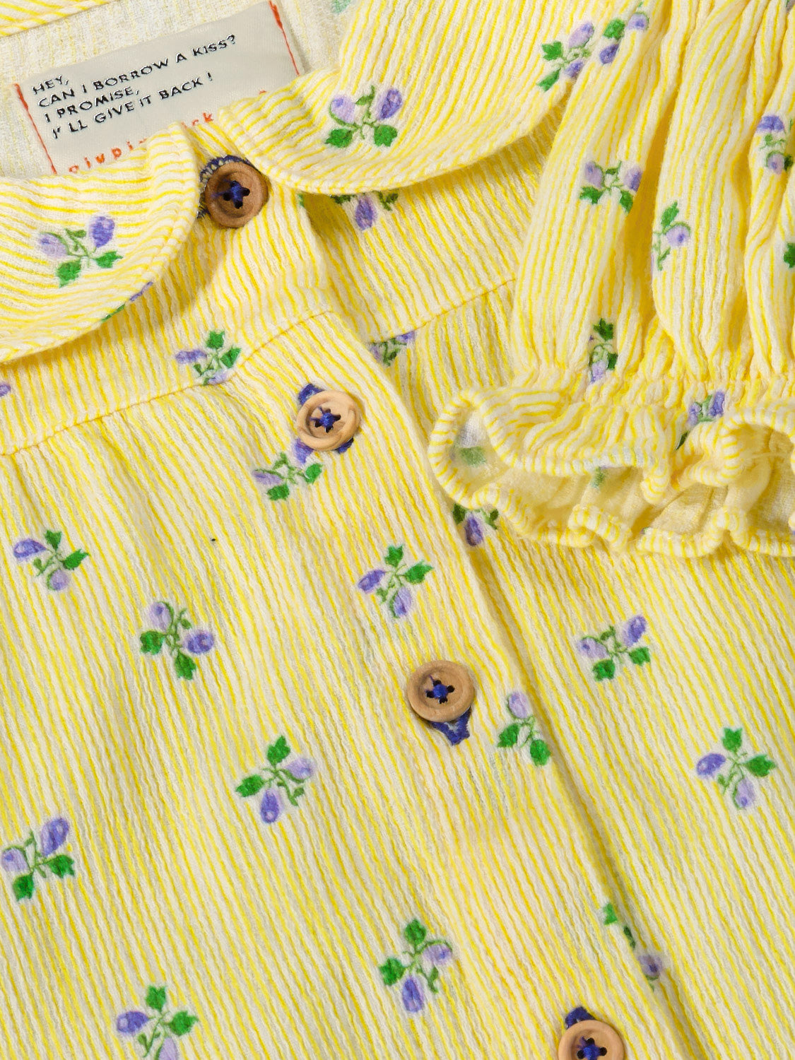 Piupiuchick Kids blouse Yellow in Yellow 6902684460-5.jpg | NICKIS.com