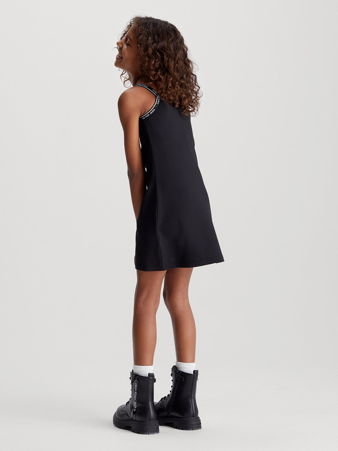 Calvin Klein Kids dress Logo Tape Strap Punt  in  6902819832-3.jpg | NICKIS.com