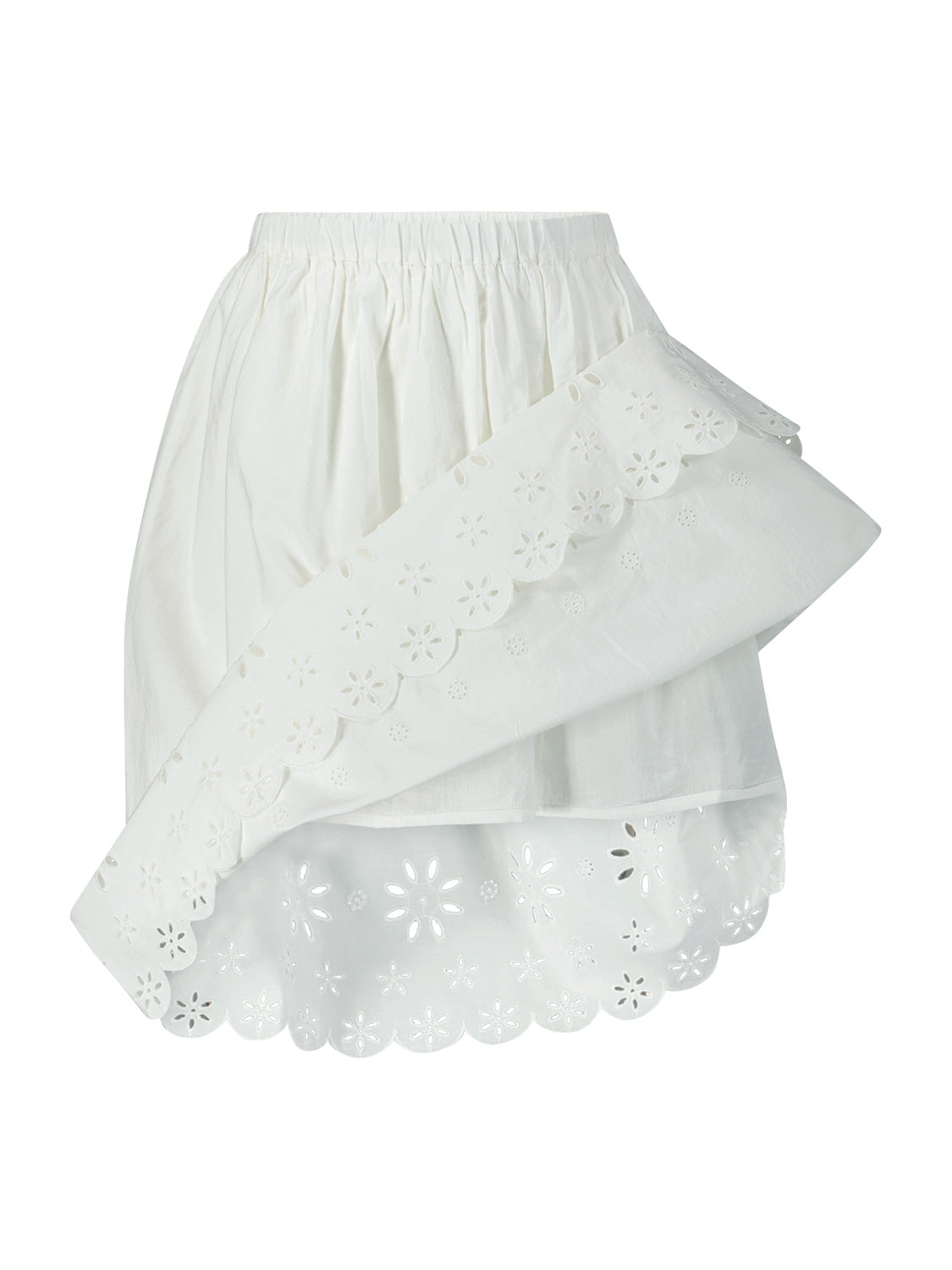 Bonpoint Kids skirt Flora White in White 6902823789-4.jpg | NICKIS.com