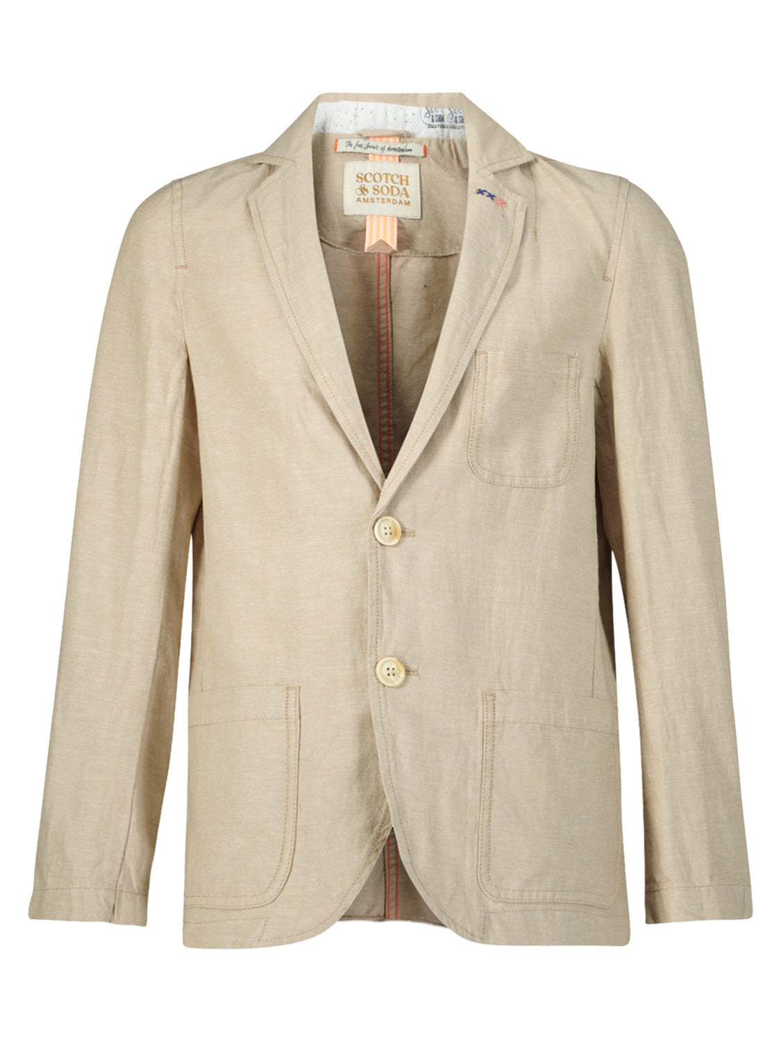 Scotch & Soda Kids Sports Jacket Beige in Beige 6902892991-1.jpg | NICKIS.com