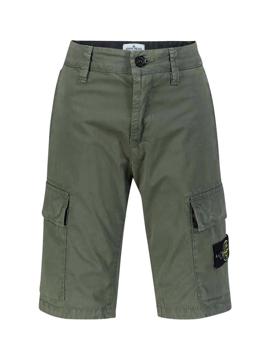 STONE ISLAND JUNIOR Kids Shorts Olive Green in Olive Green 6902919322-1.jpg | NICKIS.com