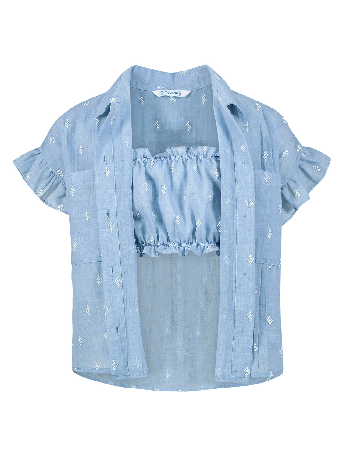 Mayoral Kids blouse Blue in Blue 6902928536-1.jpg | NICKIS.com