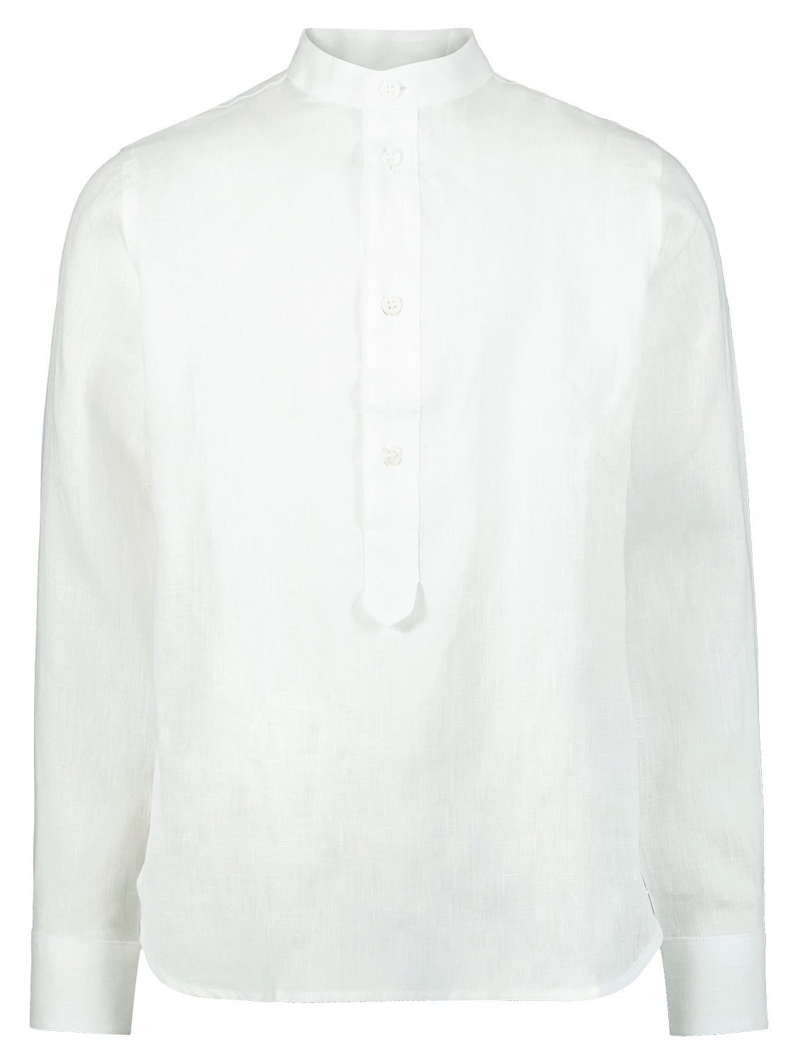 Dal Lago Kids shirt Linen Greg White in White 6902954474-1.jpg | NICKIS.com