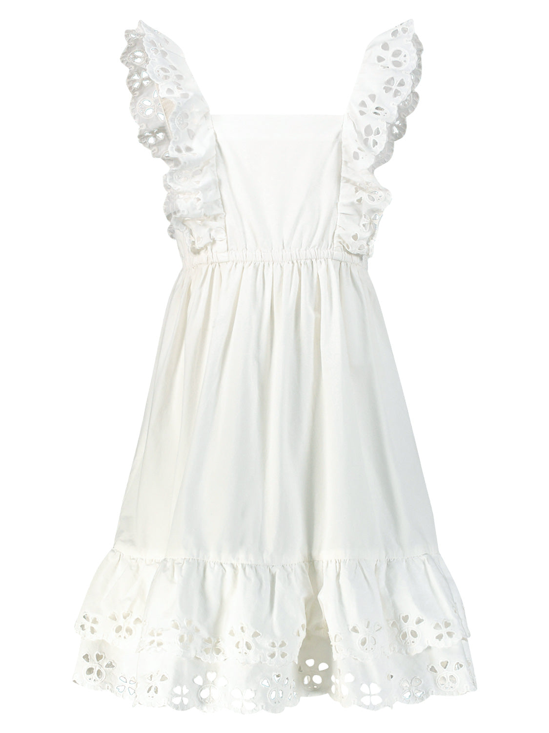 Molo Kids dress Ceelos White in White 6902971455-1.jpg | NICKIS.com