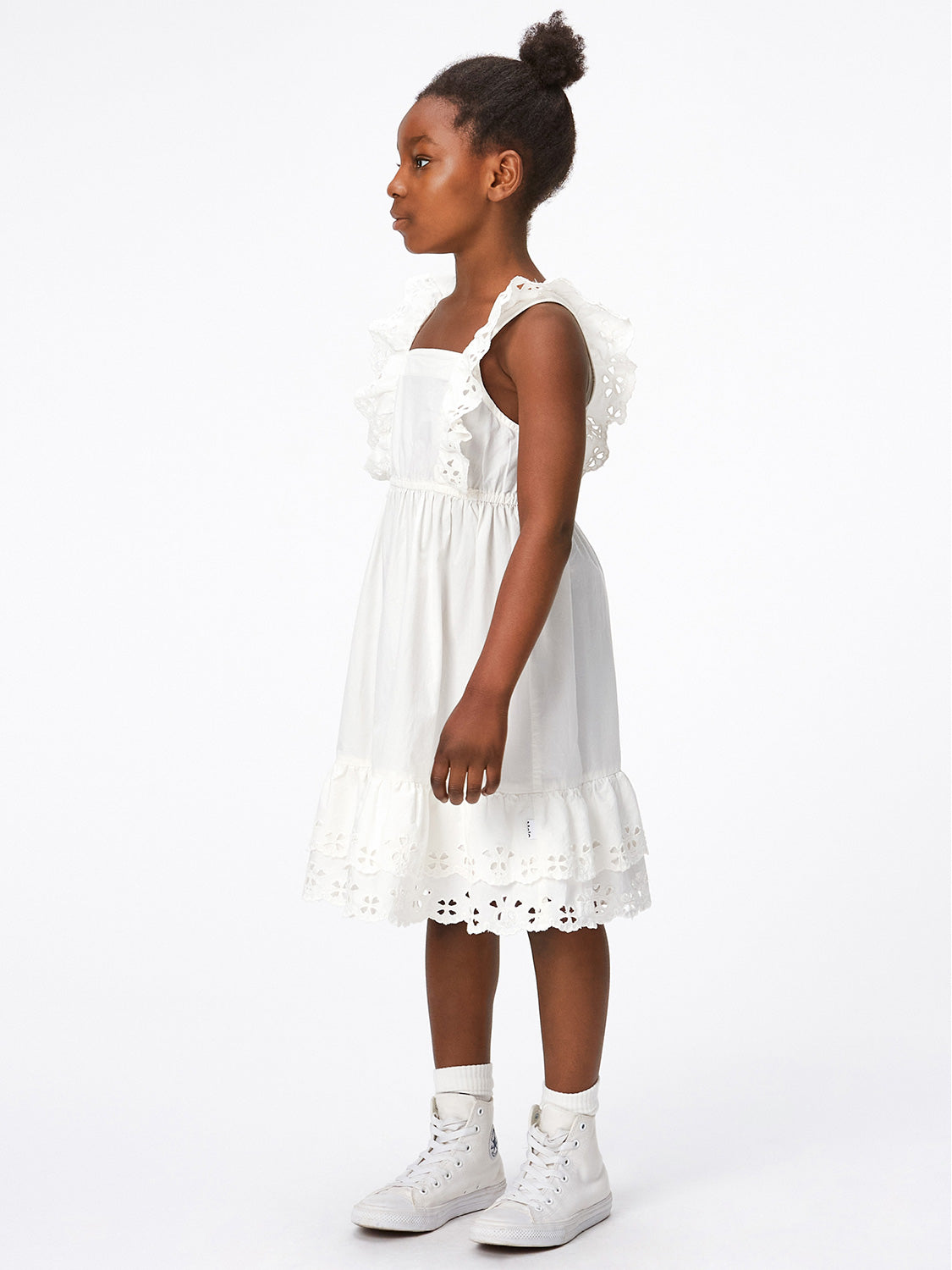 Molo Kids dress Ceelos White in White 6902971455-2.jpg | NICKIS.com