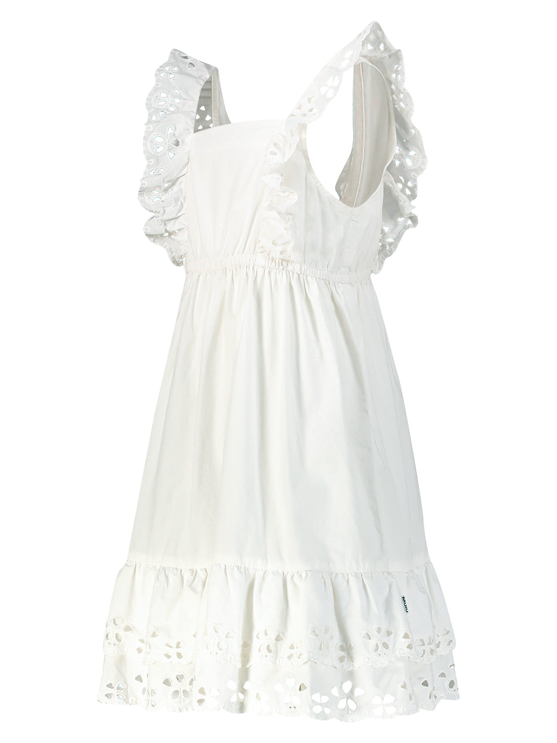 Molo Kids dress Ceelos White in White 6902971455-4.jpg | NICKIS.com