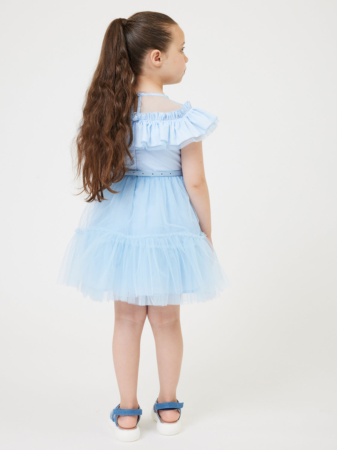 Monnalisa Kids dress Blue in Blue 6902995976-3.jpg | NICKIS.com