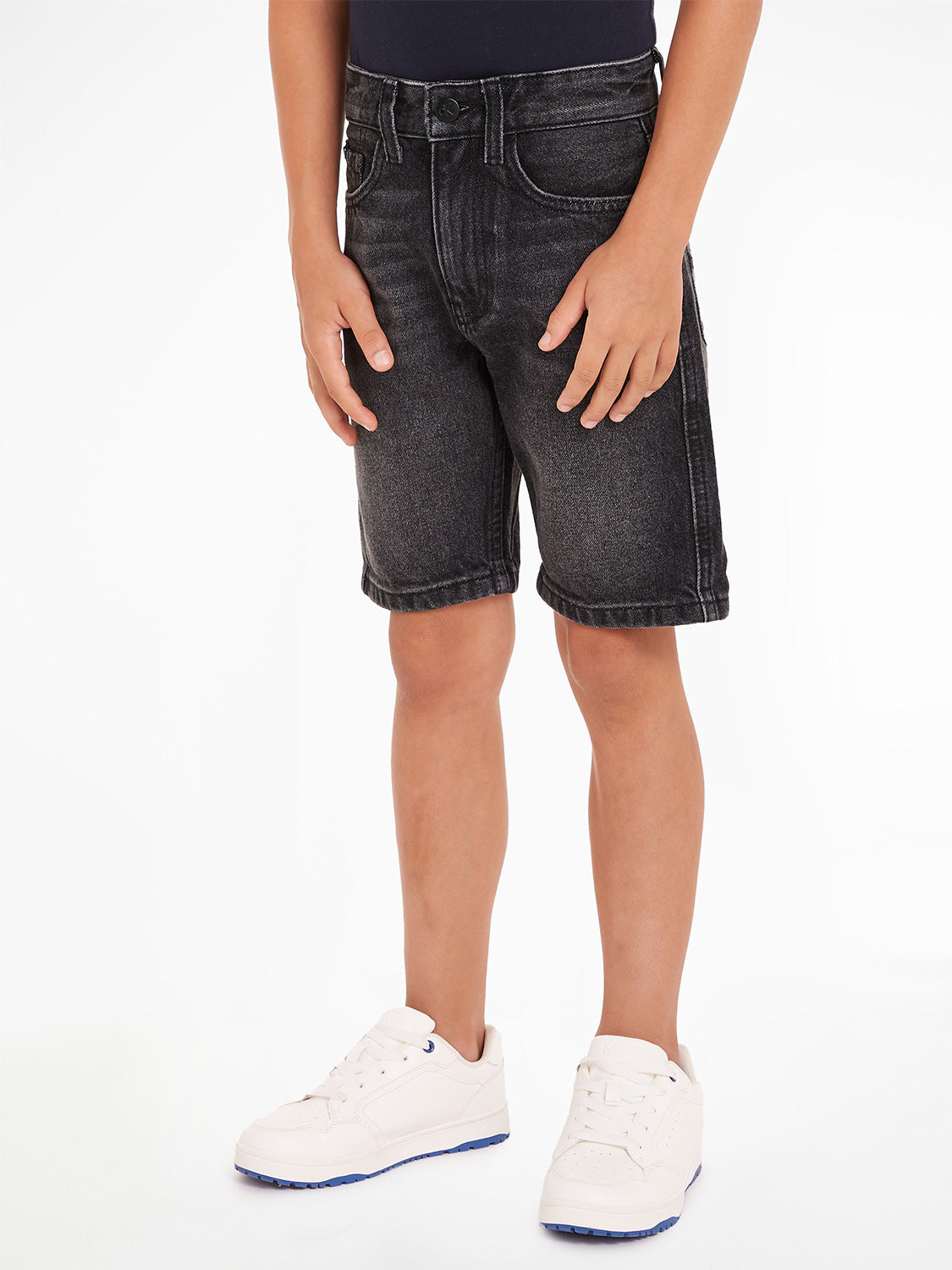 Calvin Klein Kids Shorts Relaxed Washed Grey  in  6903081319-2.jpg | NICKIS.com