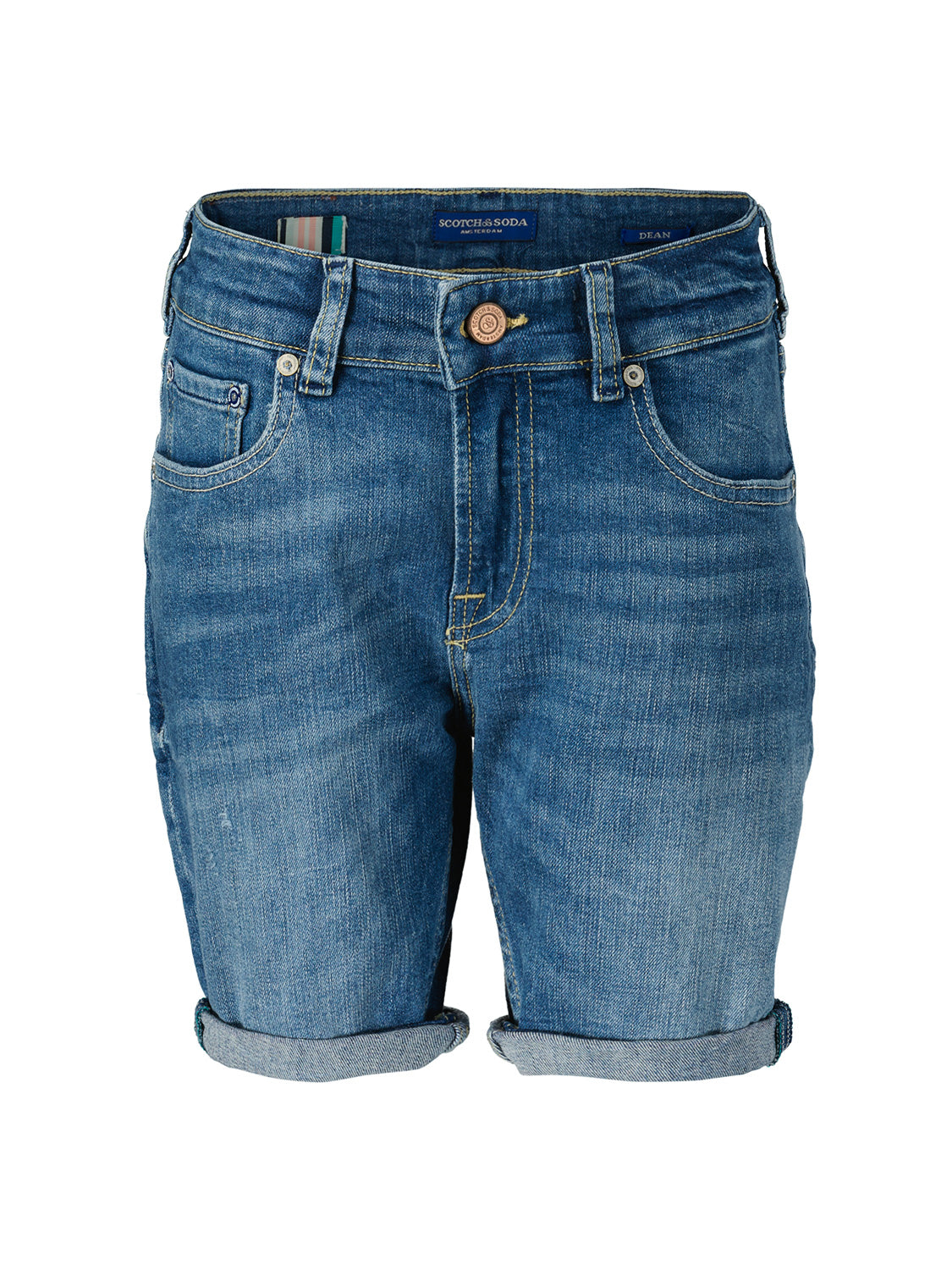 Scotch & Soda Kids Shorts Dean - loose fit Blue in Blue 6903112800-4.jpg | NICKIS.com