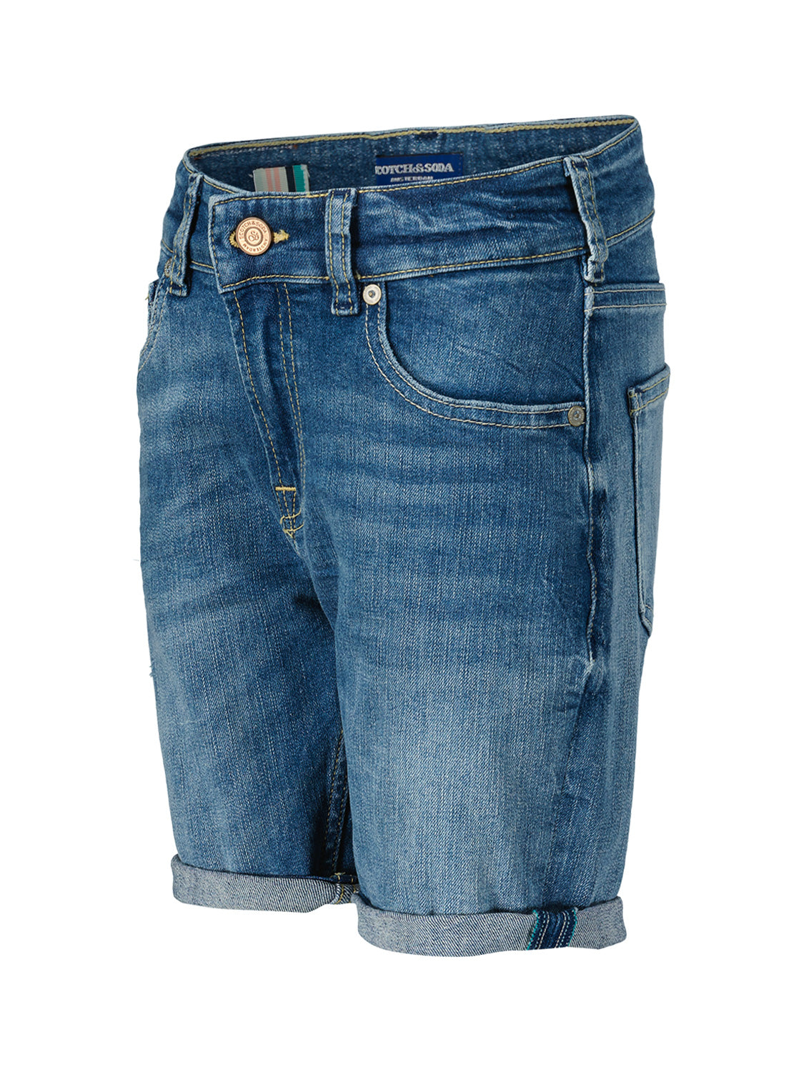 Scotch & Soda Kids Shorts Dean - loose fit Blue in Blue 6903112800-5.jpg | NICKIS.com