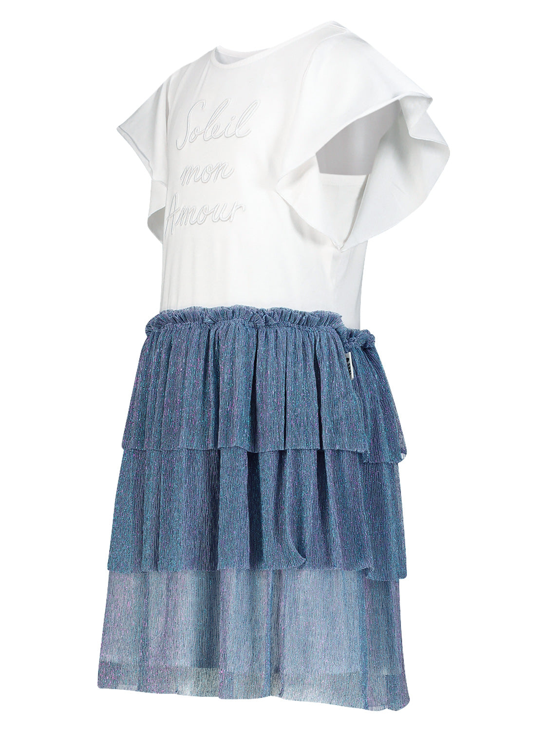 IKKS Kids dress White in White 6903365650-4.jpg | NICKIS.com