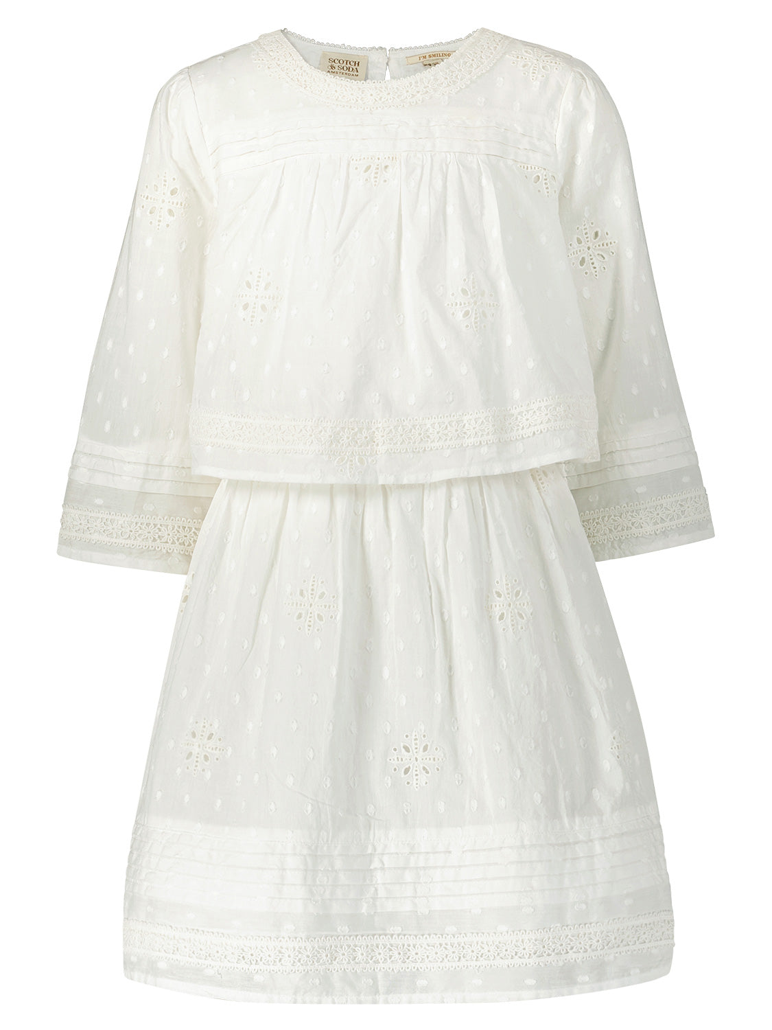 Scotch & Soda Kids dress White in White 6903591627-1.jpg | NICKIS.com