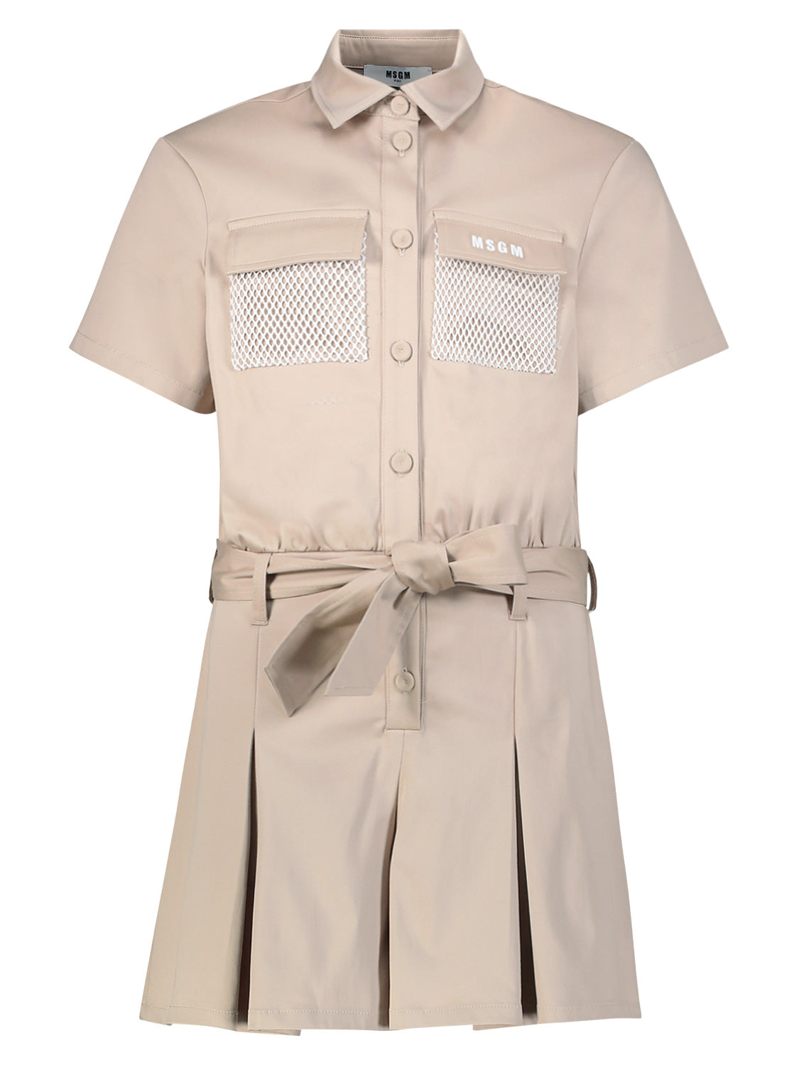 MSGM Kids overall Beige in Beige 6903713367-1.jpg | NICKIS.com