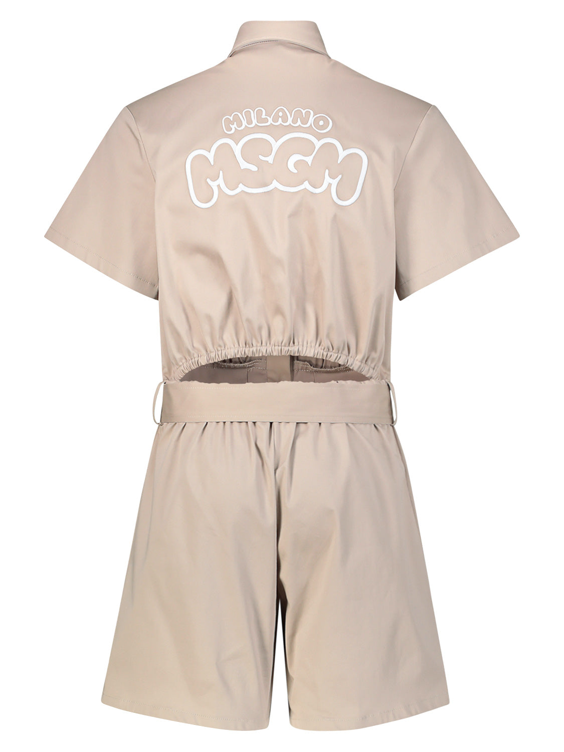 MSGM Kids overall Beige in Beige 6903713367-4.jpg | NICKIS.com