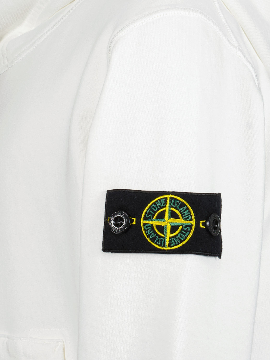 STONE ISLAND JUNIOR Kids hoodie White in White 6903720725-6.jpg | NICKIS.com