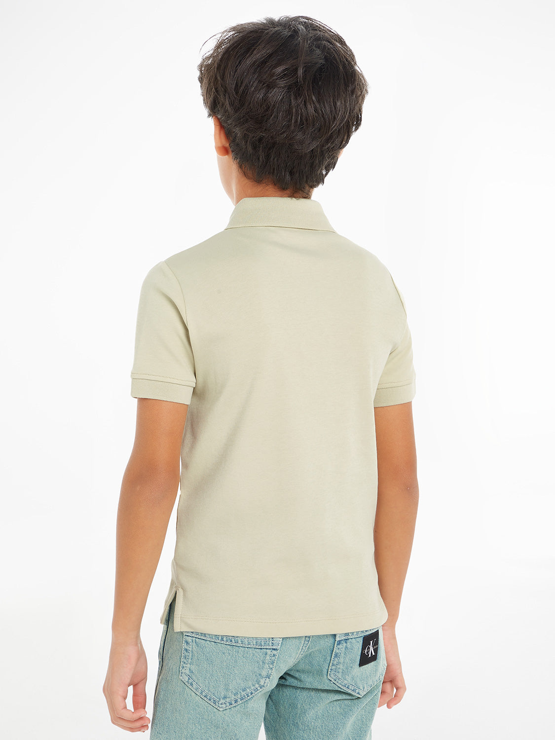 Calvin Klein Kids Polo Shirt Beige in Beige 6903832239-3.jpg | NICKIS.com