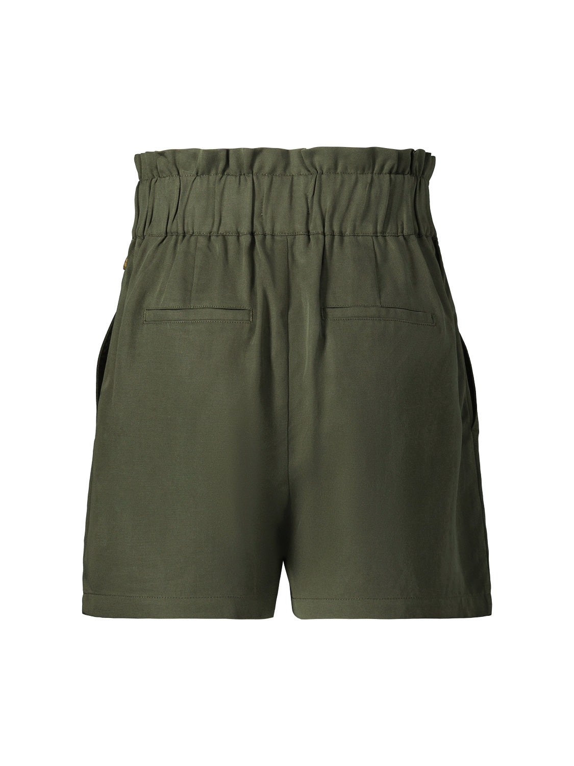 Scotch & Soda Kids Shorts High-rise paper bag Olive Green in Olive Green 6903882770-5.jpg | NICKIS.com