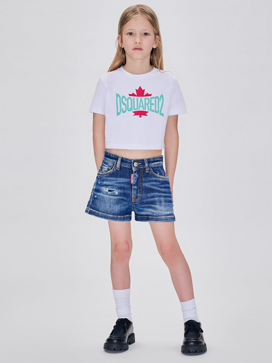 DSQUARED2 Kids Shorts Blue in Blue 6903918842-2.jpg | NICKIS.com