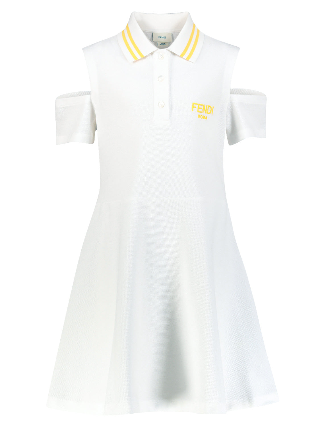 Fendi Kids dress White in White 6904044249-1.jpg | NICKIS.com