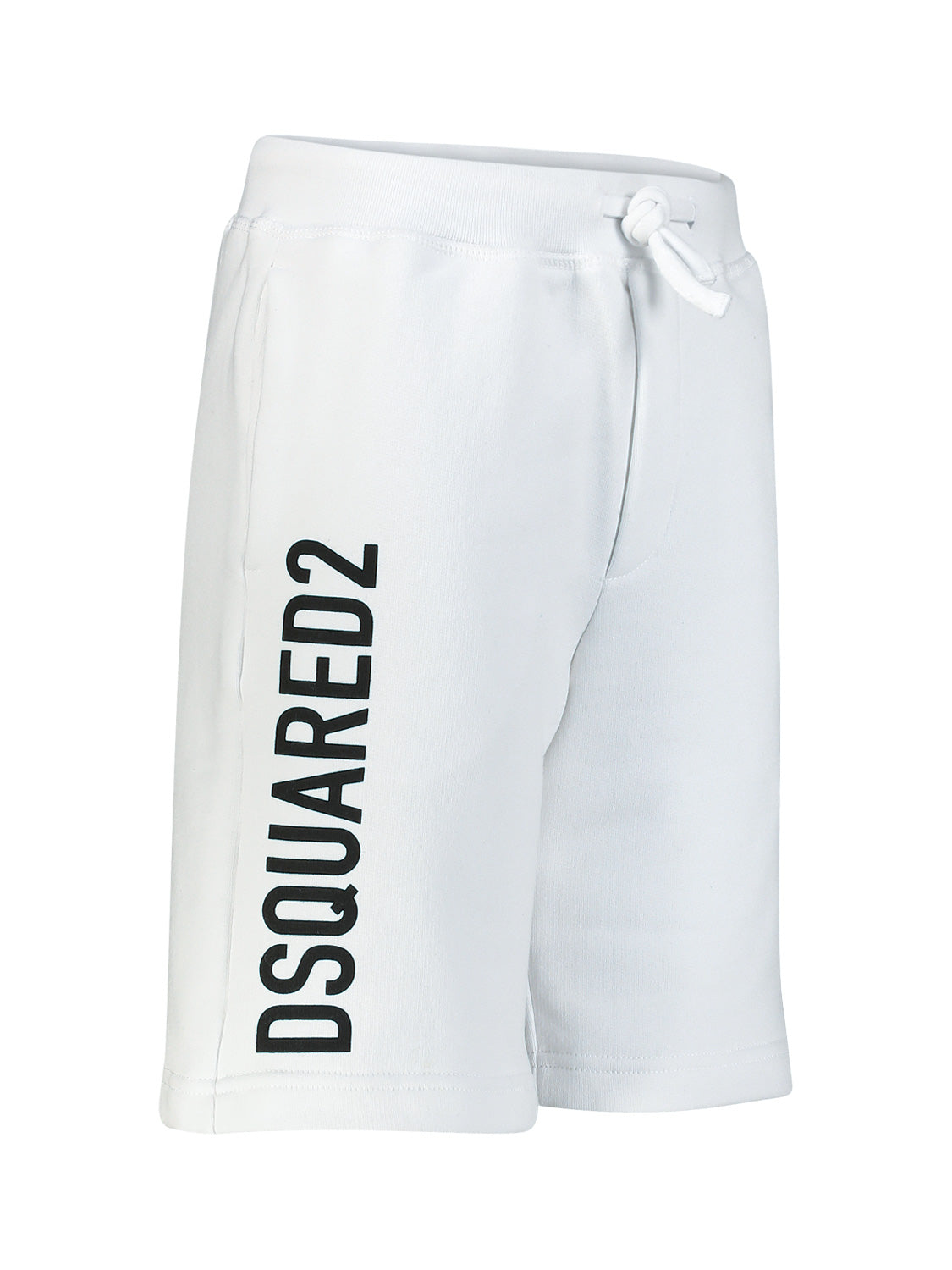 DSQUARED2 Kids Sweatshorts Eco White in White 6904053947-4.jpg | NICKIS.com