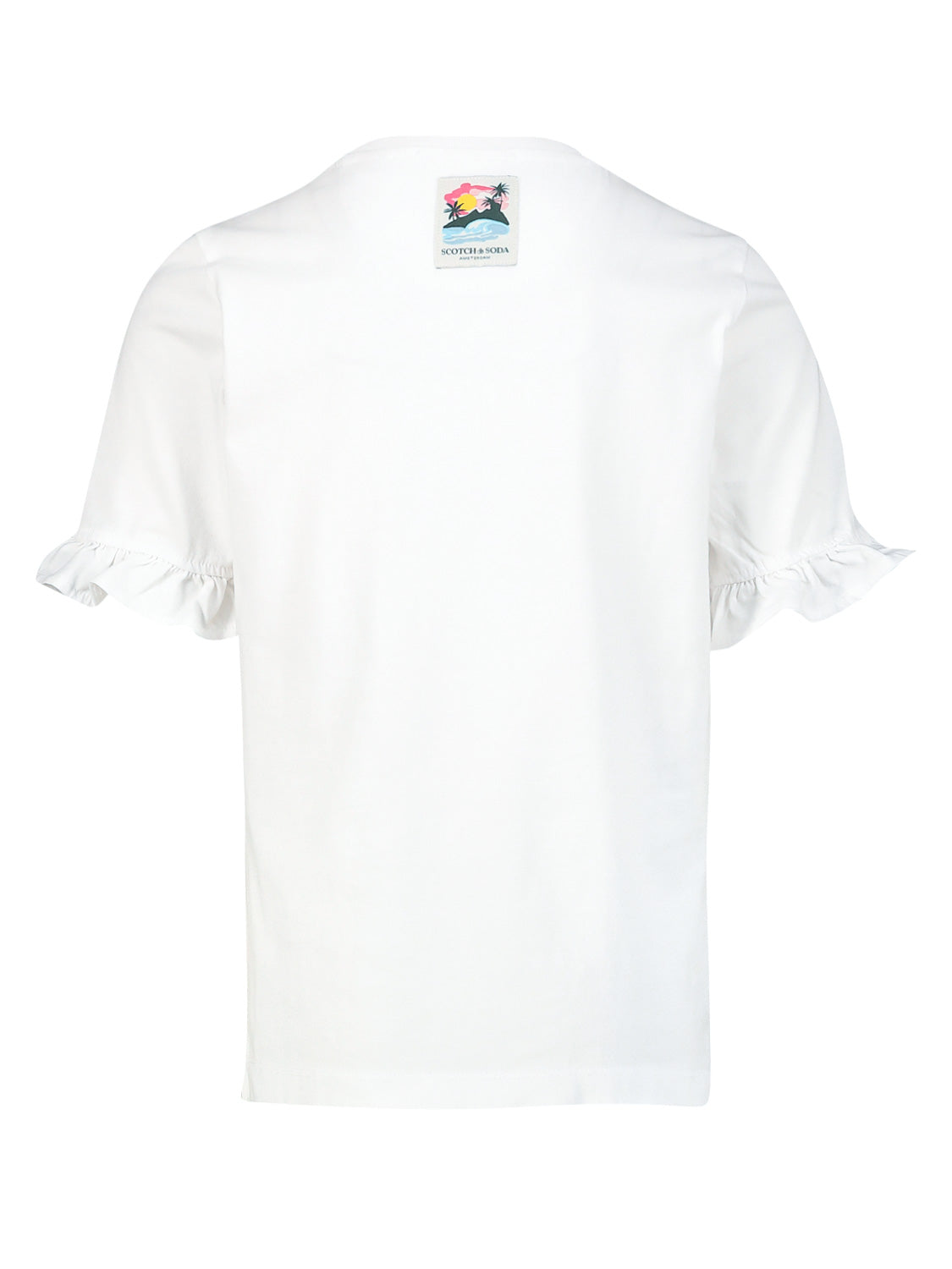 Scotch & Soda Kids t-shirt White in White 6904147965-4.jpg | NICKIS.com