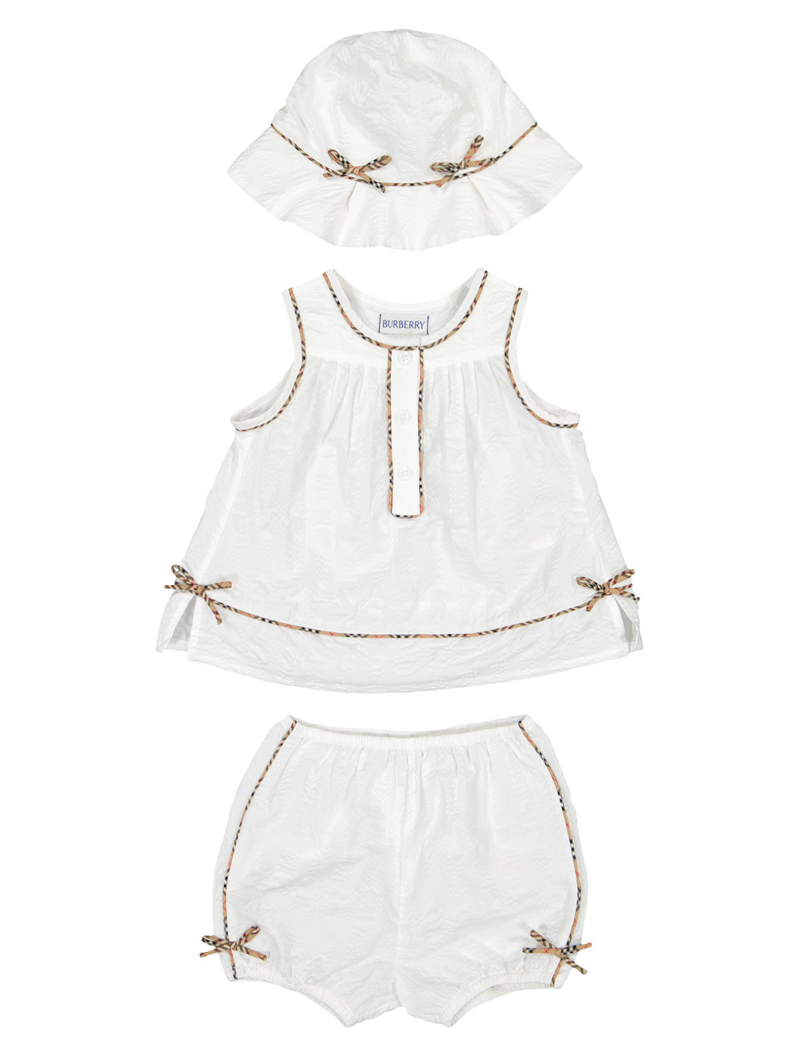 Neu Burberry Kids outlet Baby Set Strampler Mütze lätzrosa 9 Monate 74