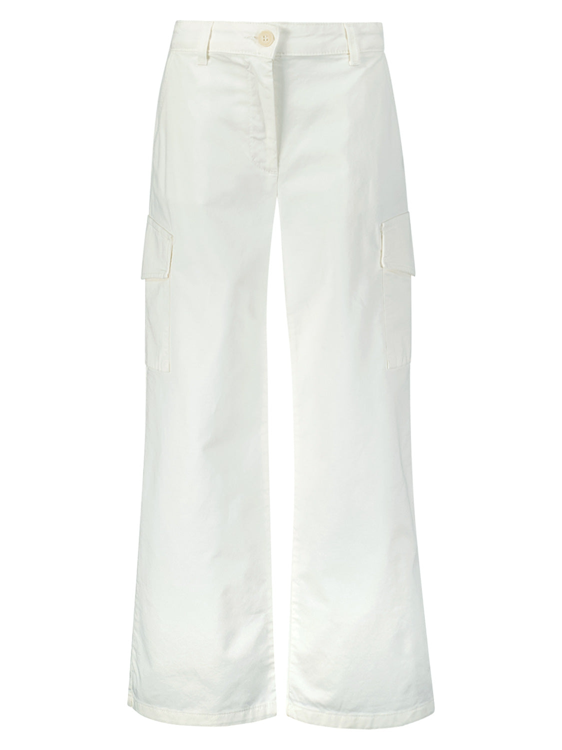 PLEASE - THE TROUSERS Kids Cargo Trousers White in White 6904591891-1.jpg | NICKIS.com