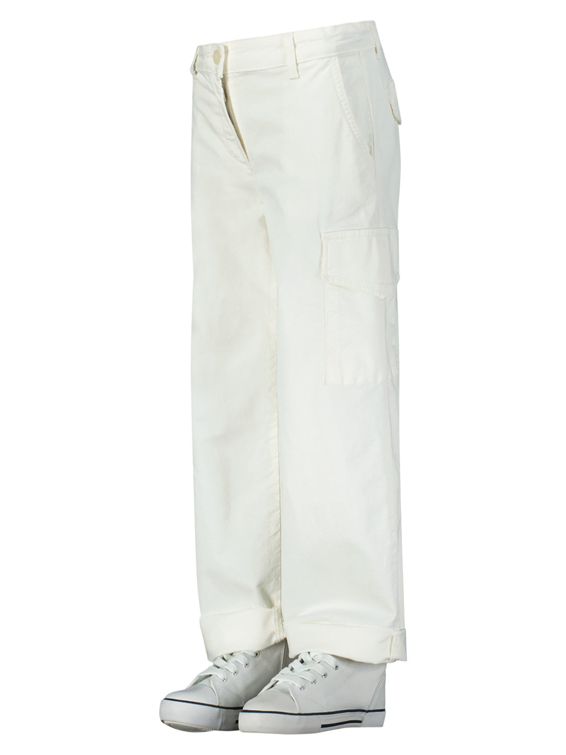 PLEASE - THE TROUSERS Kids Cargo Trousers White in White 6904591891-5.jpg | NICKIS.com