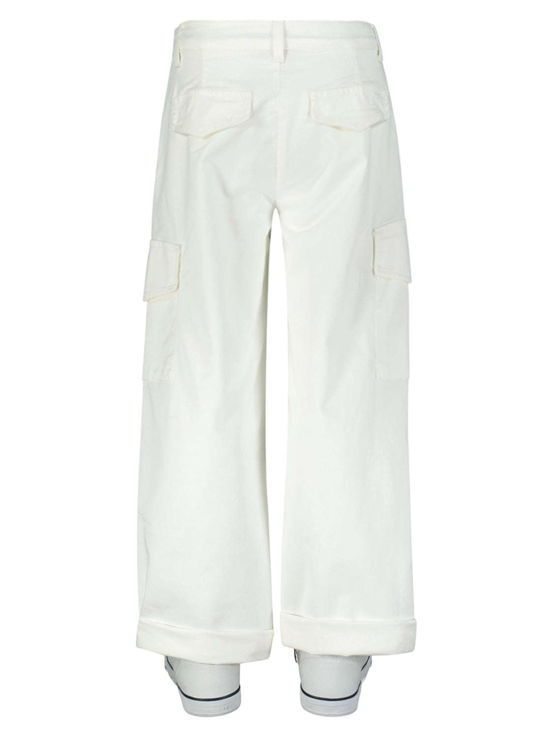 PLEASE - THE TROUSERS Kids Cargo Trousers White in White 6904591891-6.jpg | NICKIS.com