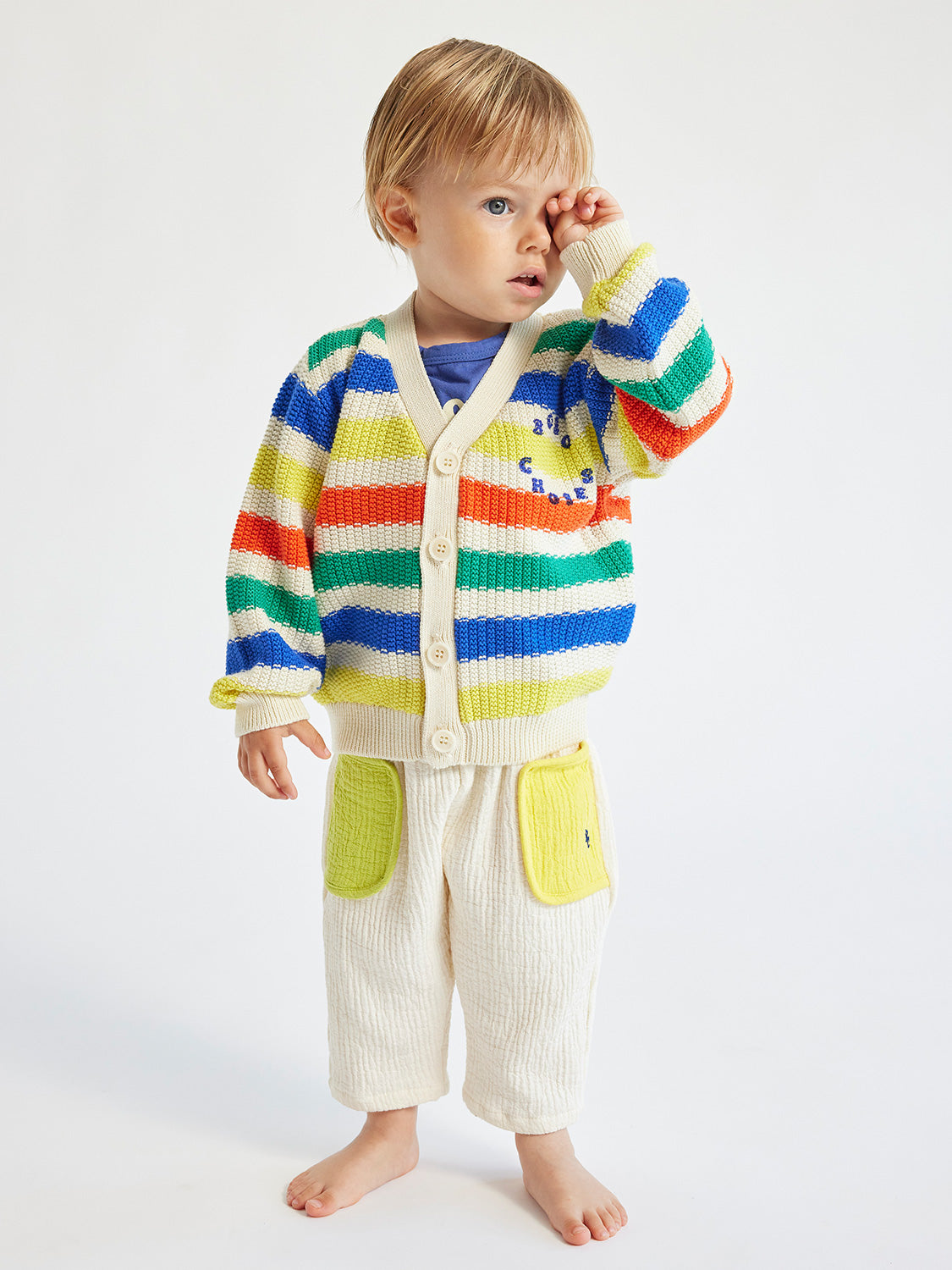 Bobo Choses Kids cardigan Multicolor Stripes Multicoloured in Multicoloured 6904629640-2.jpg | NICKIS.com