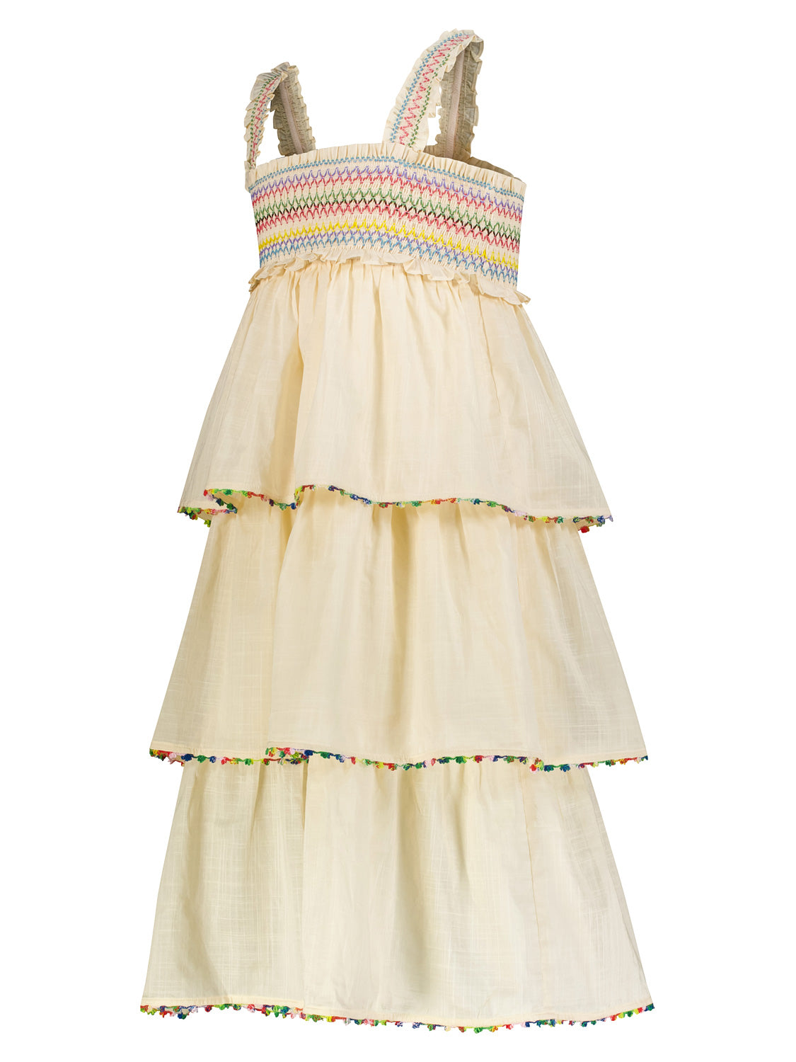 ZIMMERMANN Kids dress Junie Beige in Beige 6904630586-4.jpg | NICKIS.com