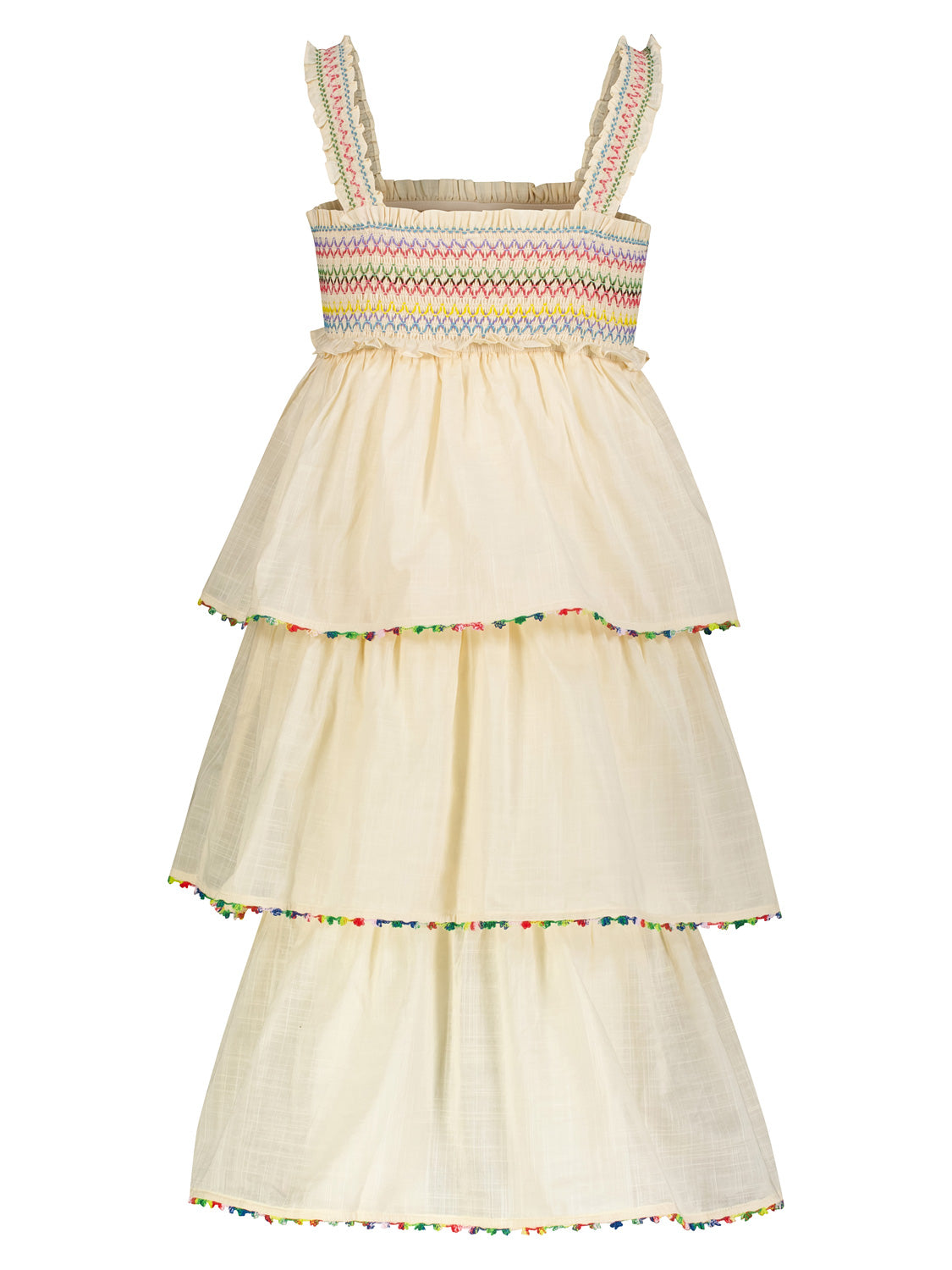 ZIMMERMANN Kids dress Junie Beige in Beige 6904630586-5.jpg | NICKIS.com