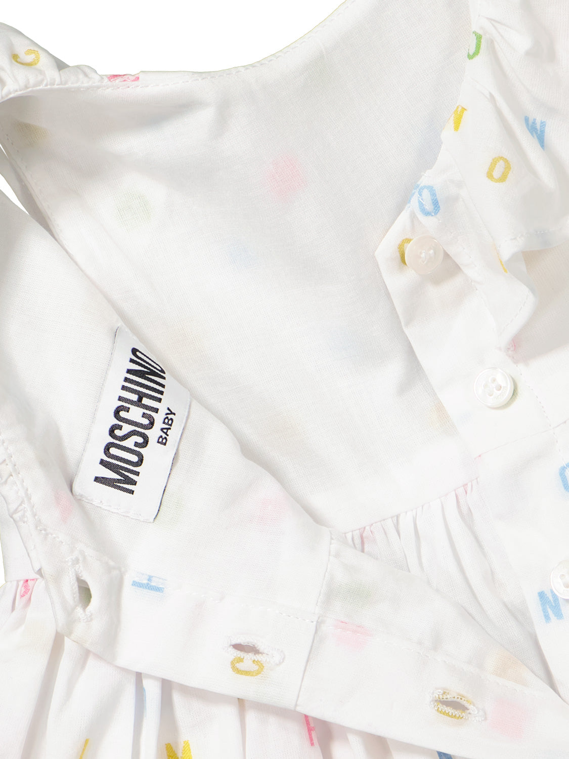 Moschino Kids dress White in White 6904635485-6.jpg | NICKIS.com