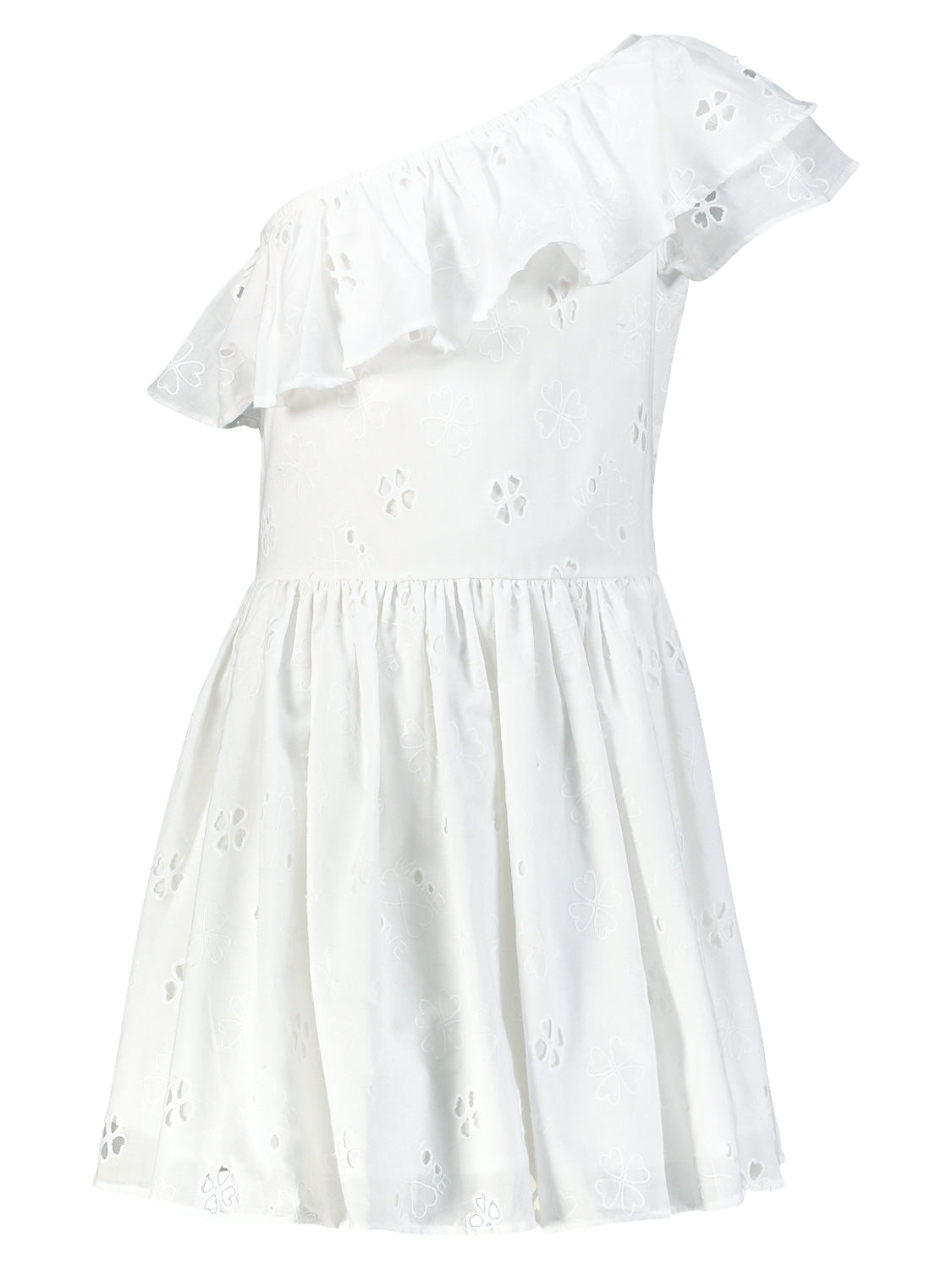 Molo Kids dress Cay White in White 6904851455-1.jpg | NICKIS.com