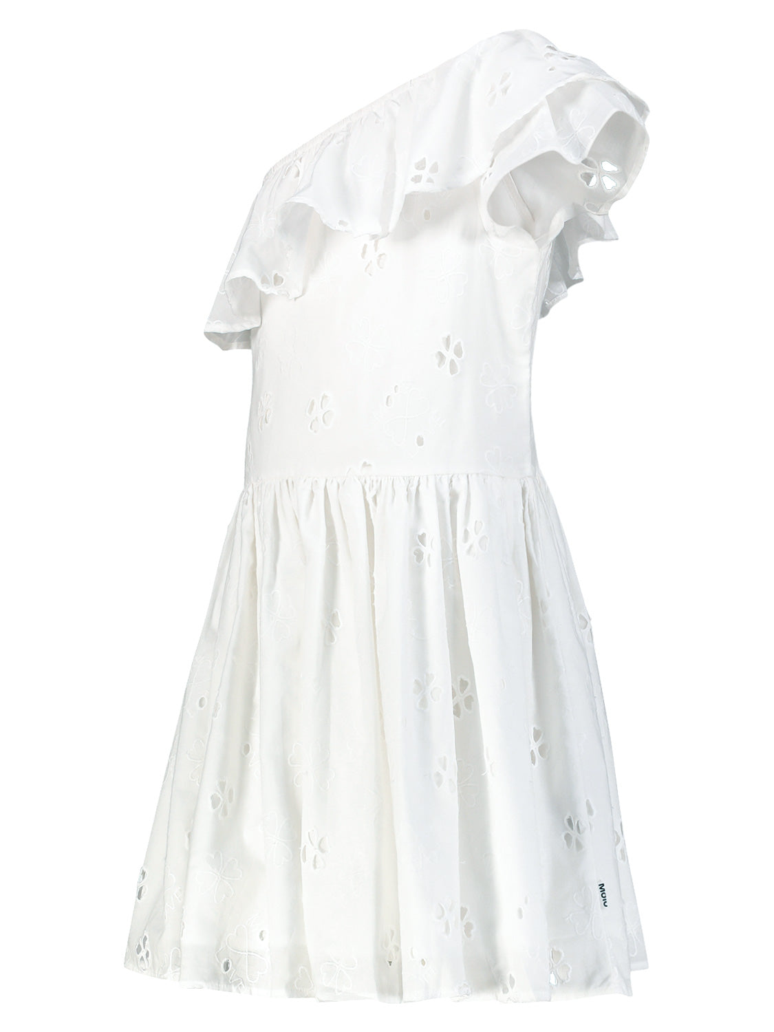 Molo Kids dress Cay White in White 6904851455-4.jpg | NICKIS.com