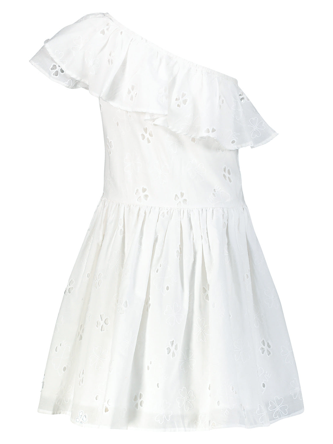 Molo Kids dress Cay White in White 6904851455-5.jpg | NICKIS.com