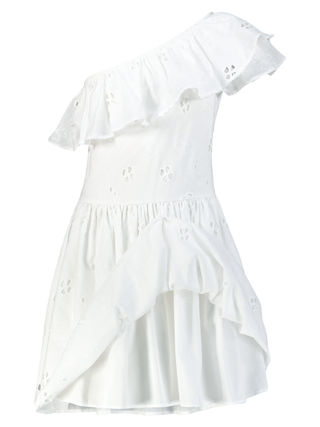 Molo Kids dress Cay White in White 6904851455-6.jpg | NICKIS.com