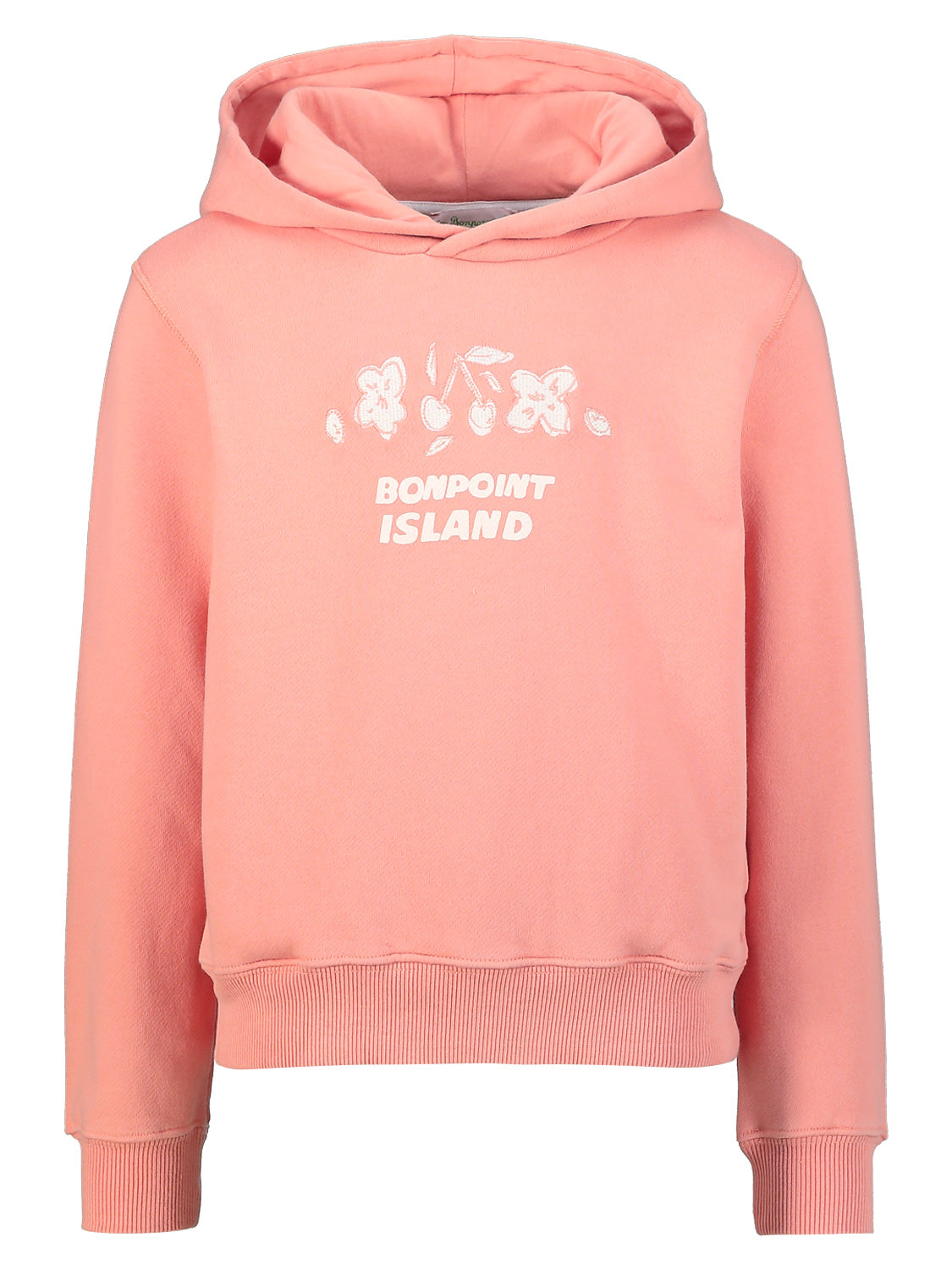 Bonpoint Kids hoodie Tita Coral in Coral 6904911150-1.jpg | NICKIS.com