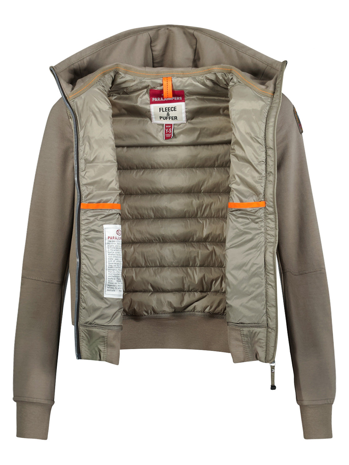 Parajumpers Kids Lightweight jacket Caelie Khaki in Khaki 6904924110-6.jpg | NICKIS.com