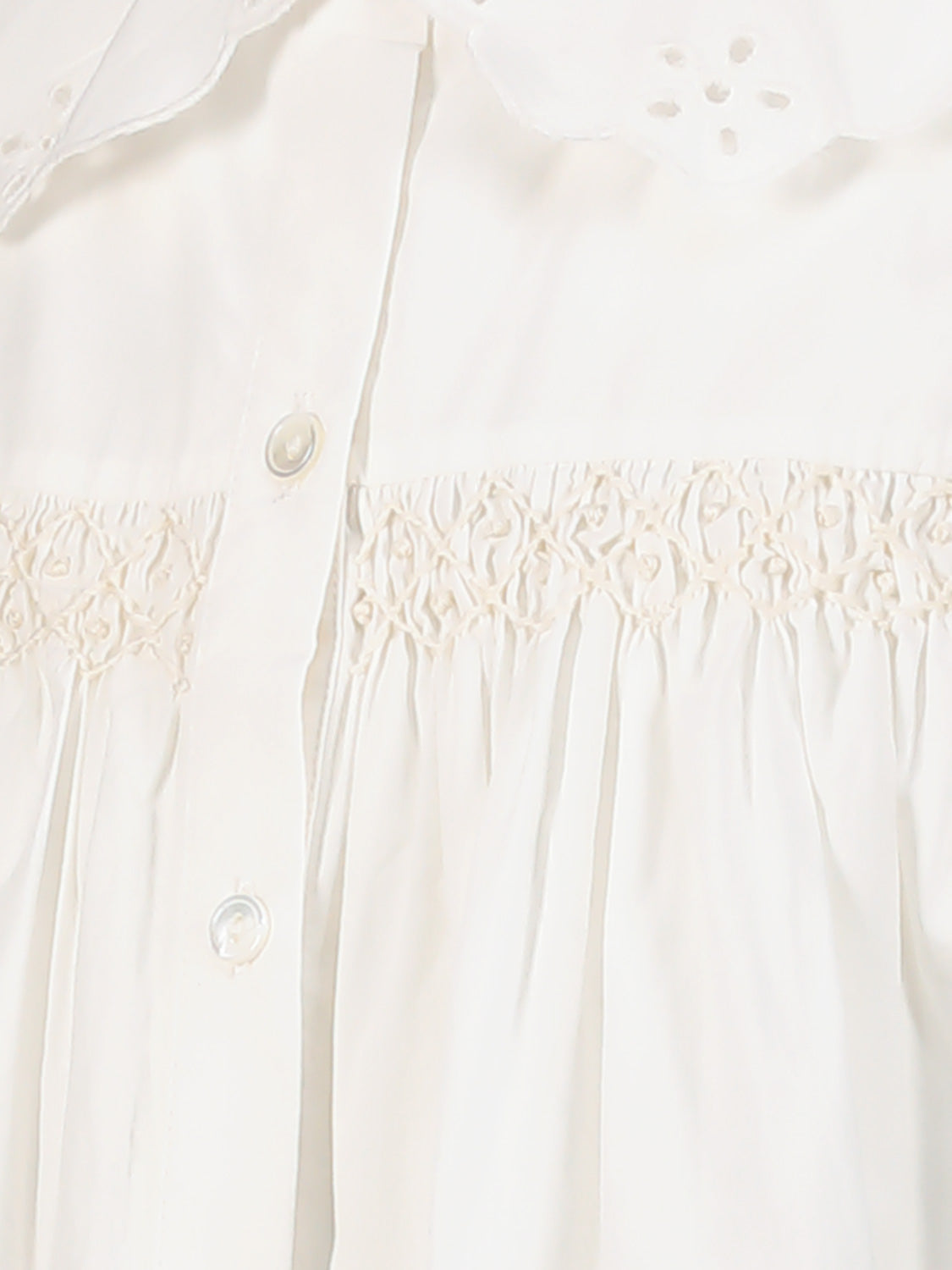 Bonpoint Kids blouse Faye White in White 6904935552-6.jpg | NICKIS.com