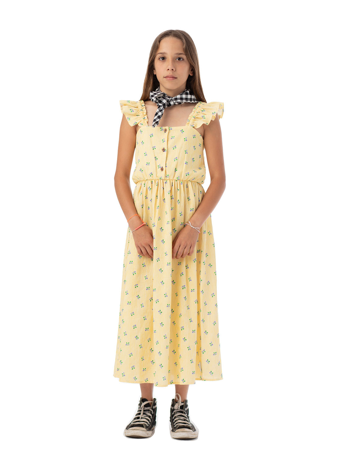 Piupiuchick Kids dress Yellow in Yellow 6904967387-2.jpg | NICKIS.com