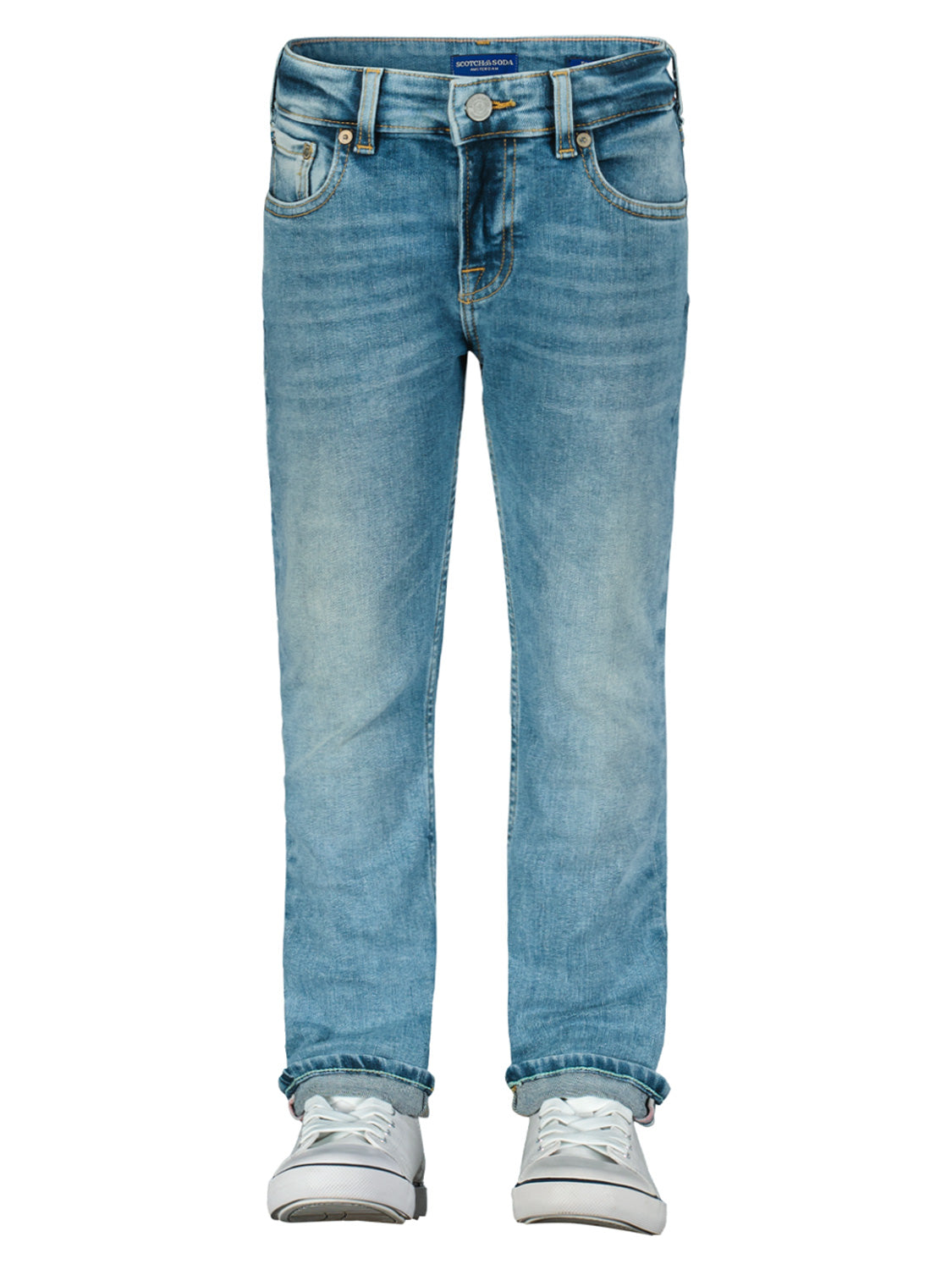 Scotch & Soda Kids jeans Dean - loose taper Blue in Blue 6905014910-4.jpg | NICKIS.com