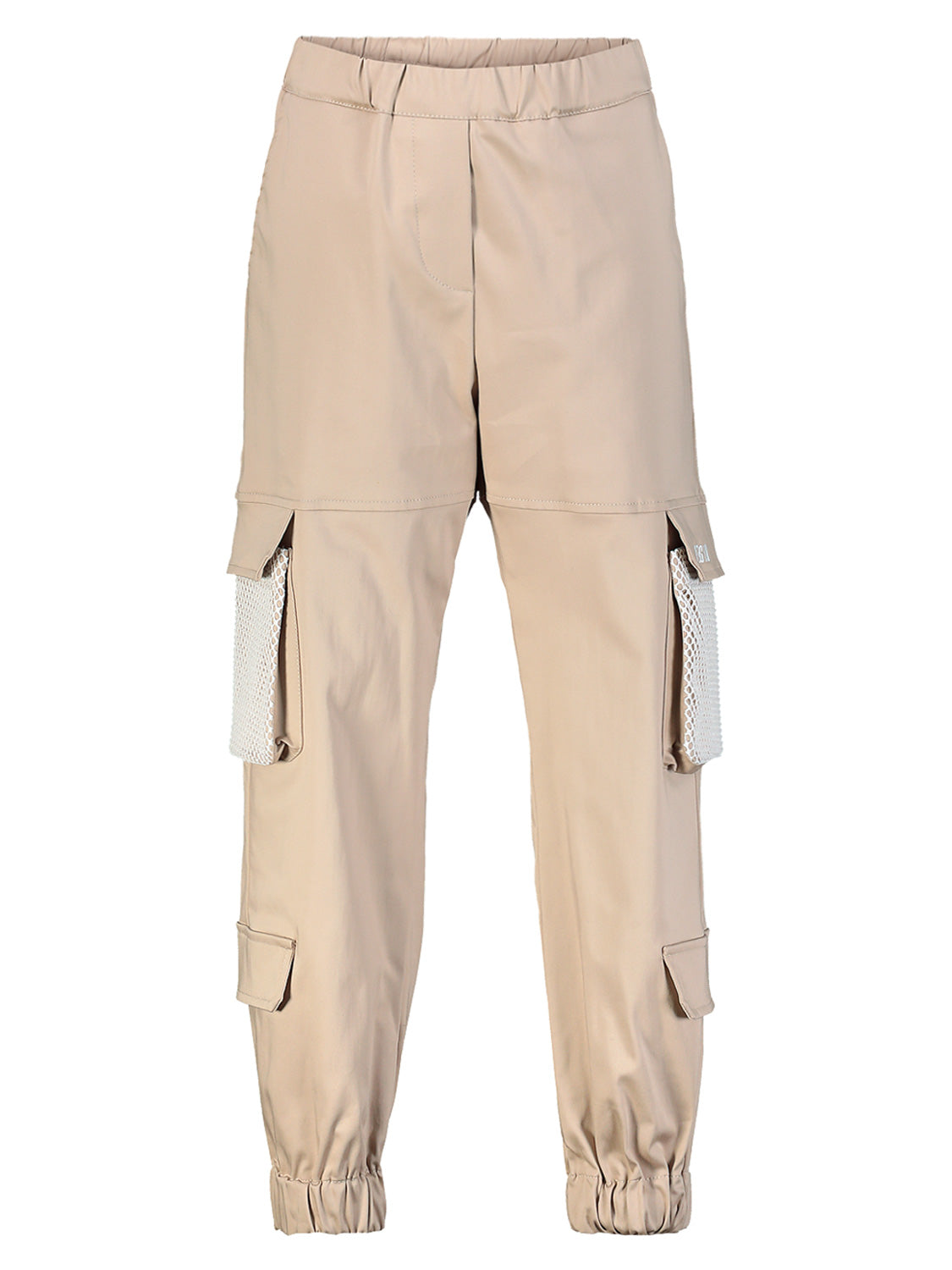 MSGM Kids Cargo Trousers Beige in Beige 6905255002-1.jpg | NICKIS.com