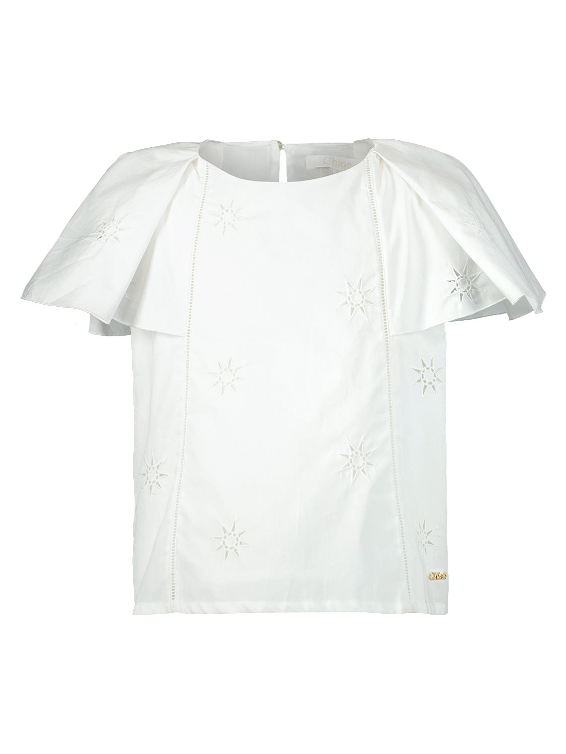 Chloé Kids blouse White in White 6905331017-1.jpg | NICKIS.com