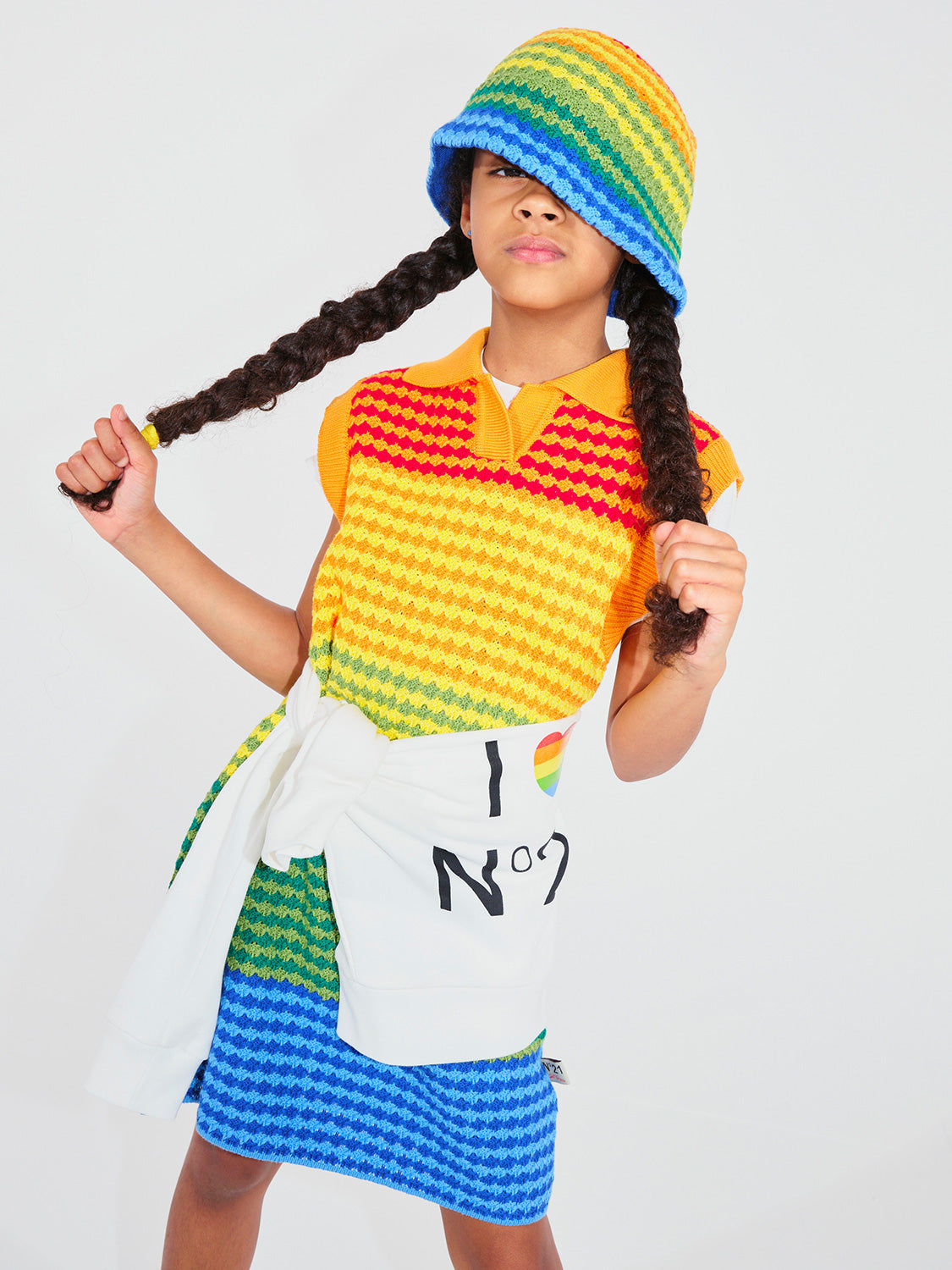 N°21 Kids hat Multicoloured in Multicoloured 6905358826-8.jpg | NICKIS.com