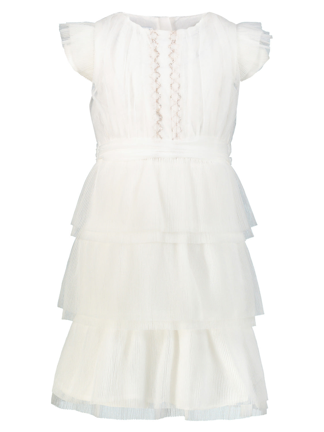 Mayoral Kids dress White in White 6905420473-1.jpg | NICKIS.com