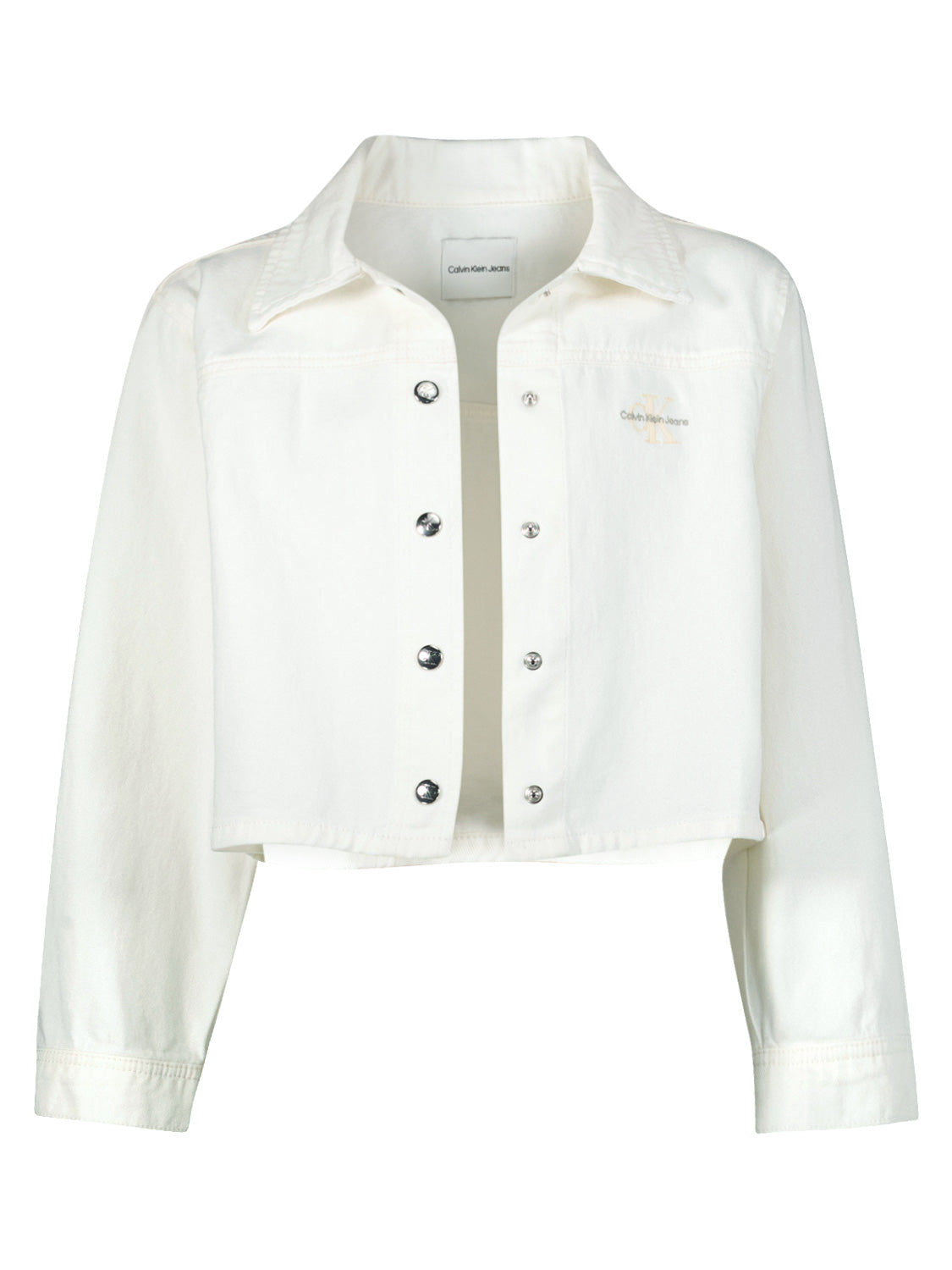 Calvin Klein Kids jacket White Button Denim White in White 6905440927-4.jpg | NICKIS.com